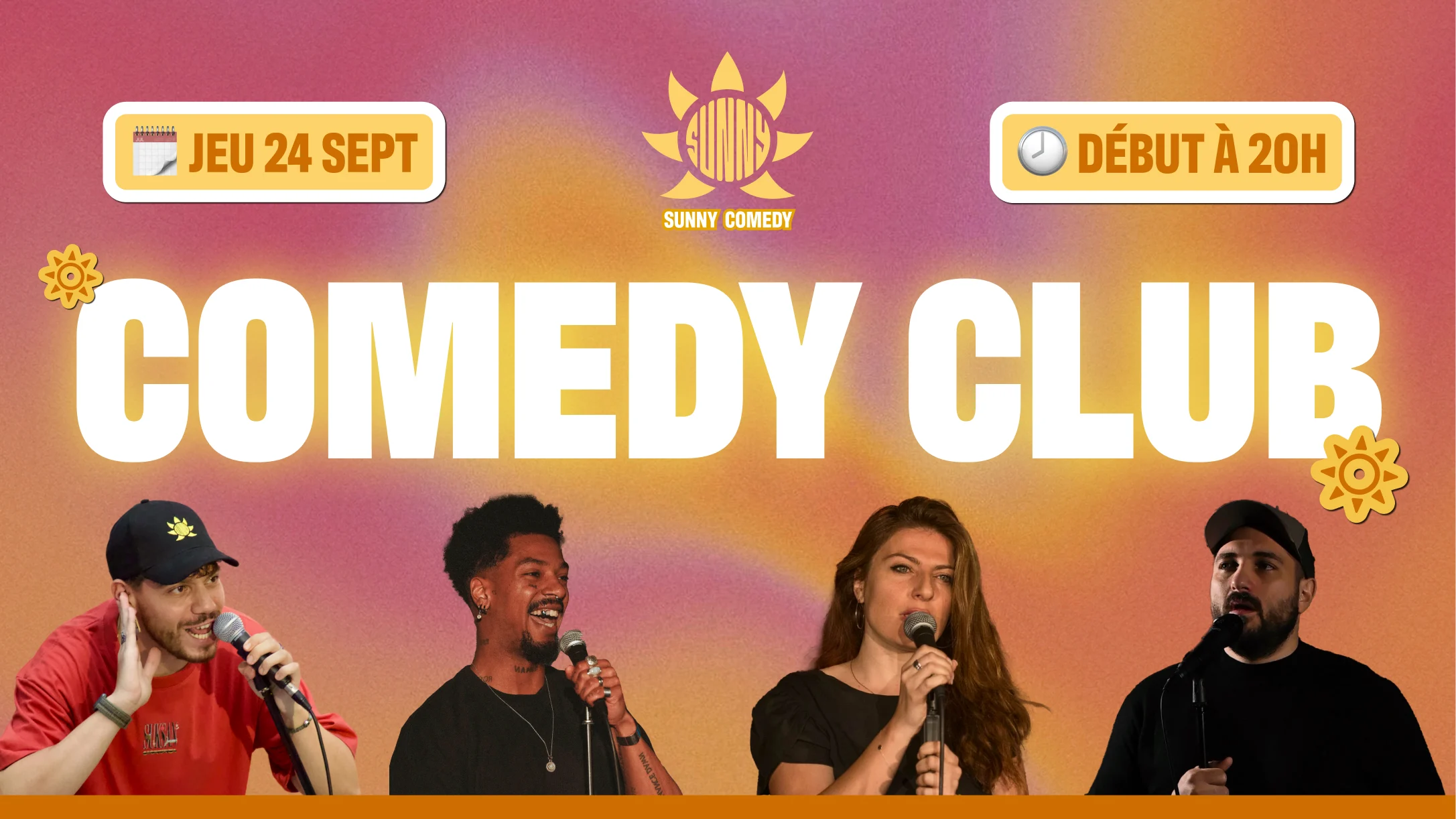 Sunny Comedy Club À The People (Dudley, Sandra, Kevin)