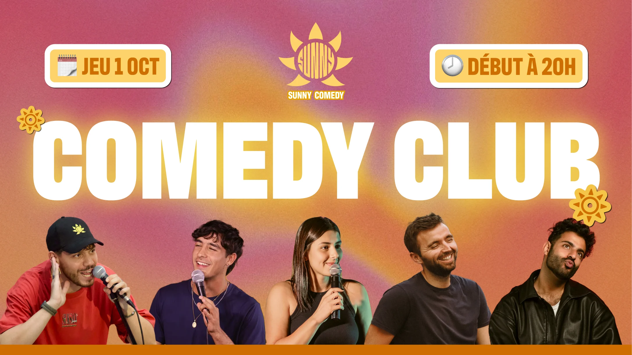 Sunny Comedy Club À The People (Dalil, Salima, Luis, Pierre)