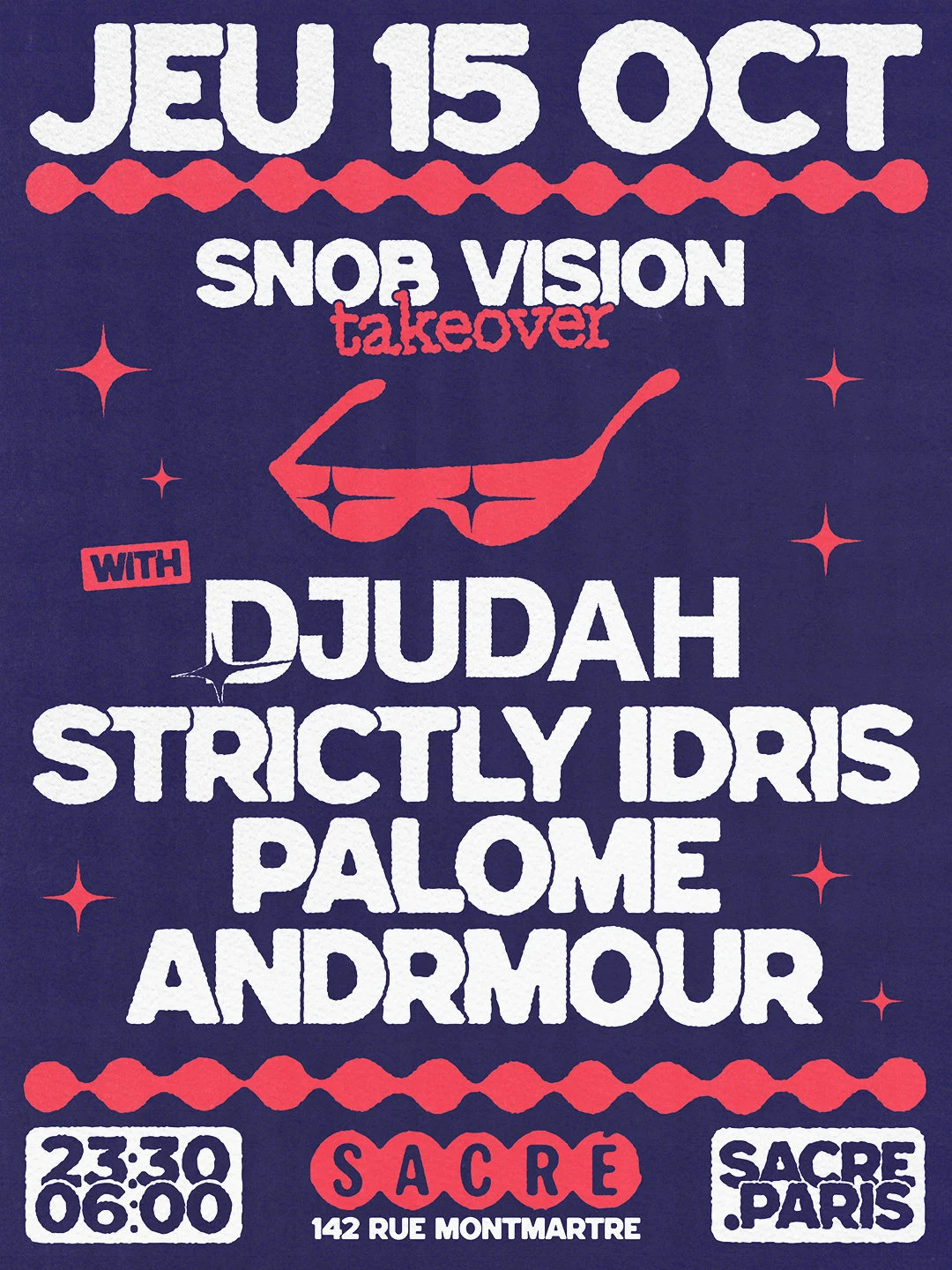 Sacré Présente : Djudah, Strictly Idris, Palome & Andrmour