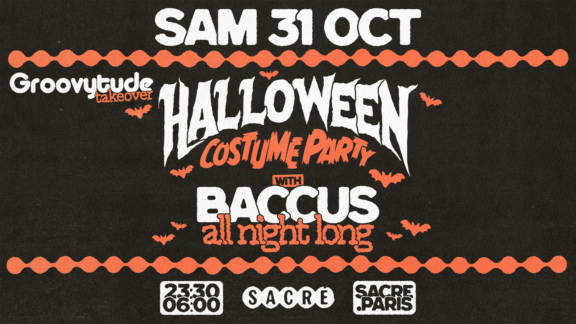 Halloween Costume Party : Baccus All Night Long