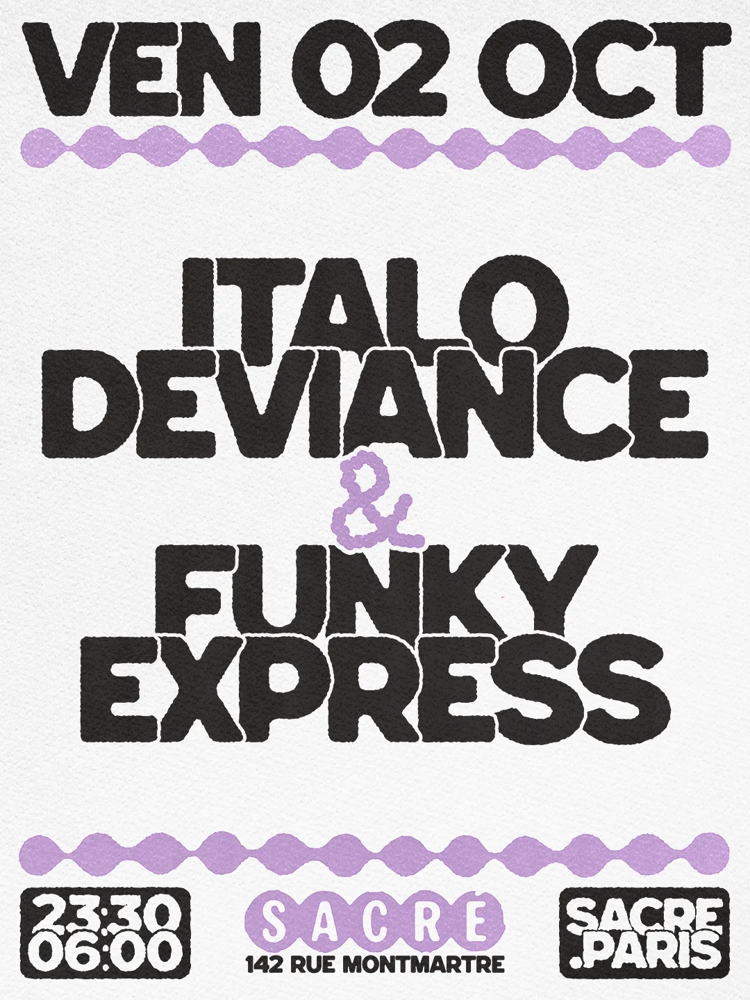 Sacré Présente : Italo Deviance & Funky Express