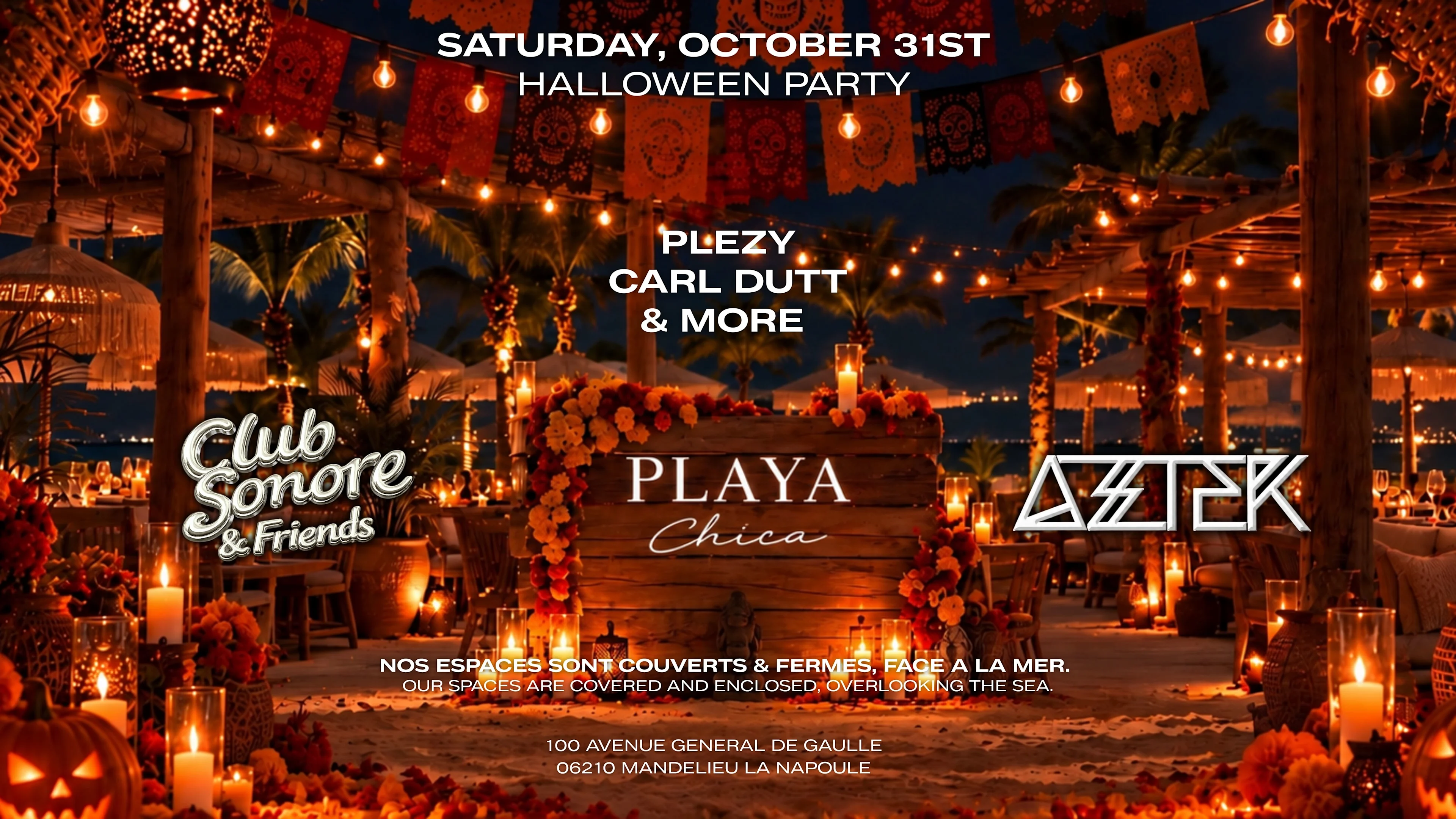 Halloween Party - Aztek & Club Sonore At Playa Chica