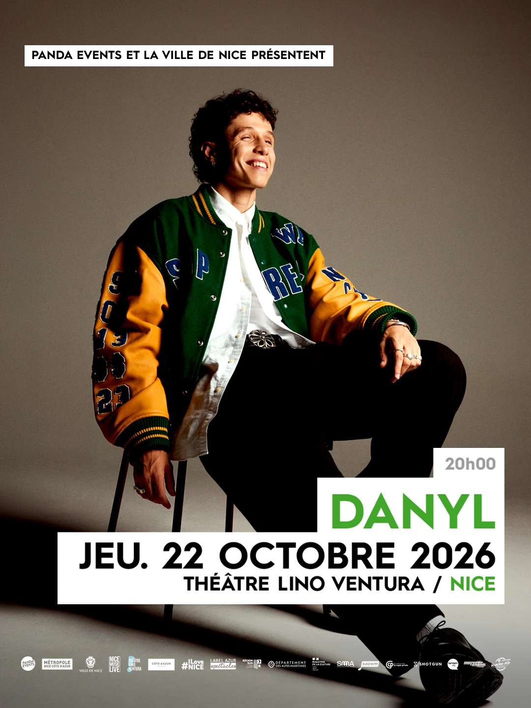 Danyl - Jeu. 22 Oct. 2026 @ Nice