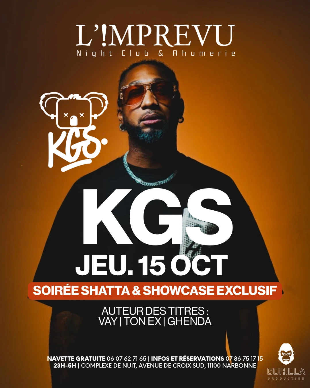 Soirée Shatta W/ Kgs En Showcase