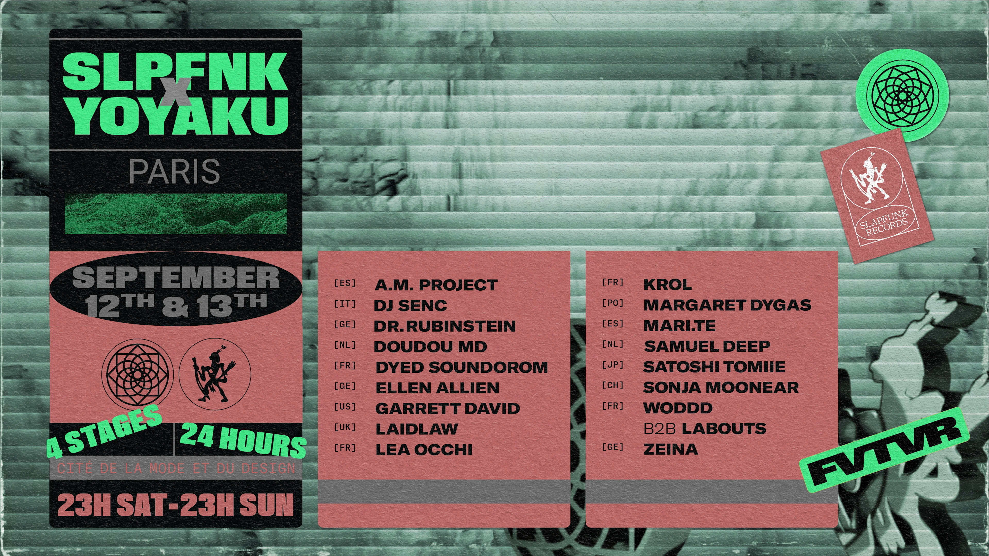 Yoyaku X Slapfunk Paris 24 Hour Marathon