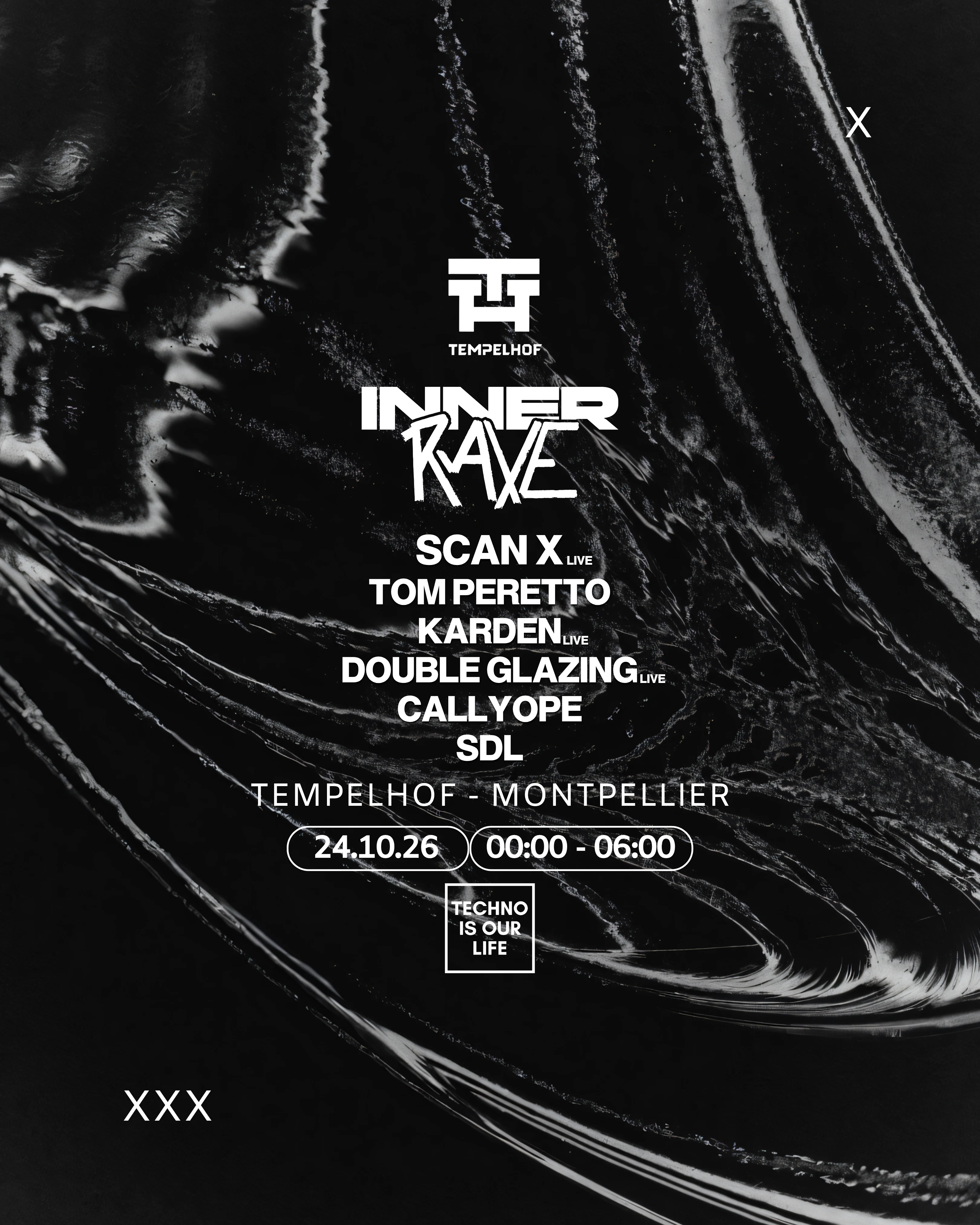 Inner Rave - 100% Techno - Tempelhof - Dieze Warehouse