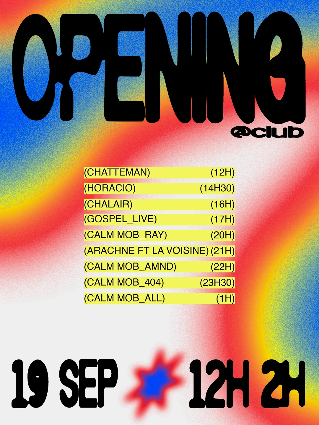 Opening - Bienvenue Chez Club