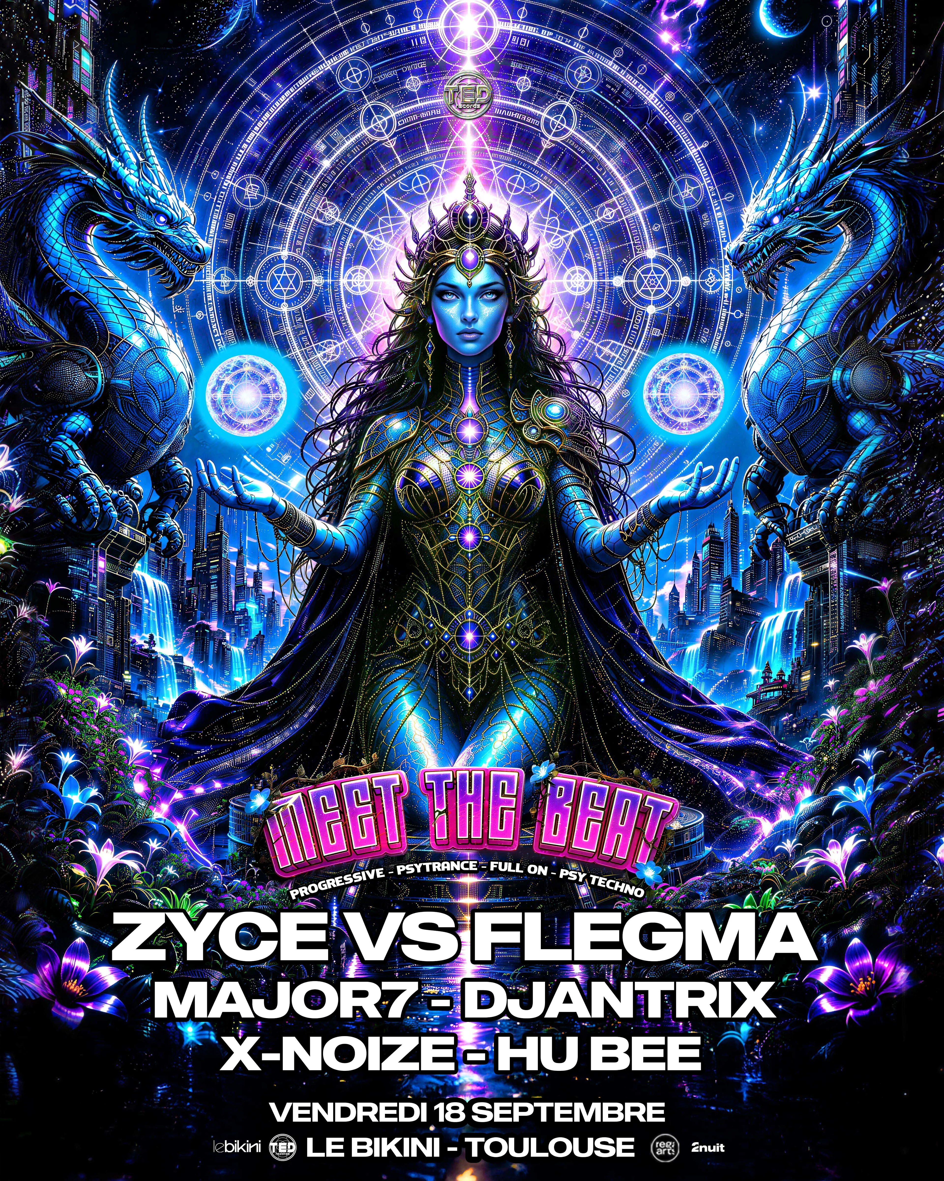Meet The Beat W Zyce Vs Flegma - Major7 - Djantrix - X-Noize