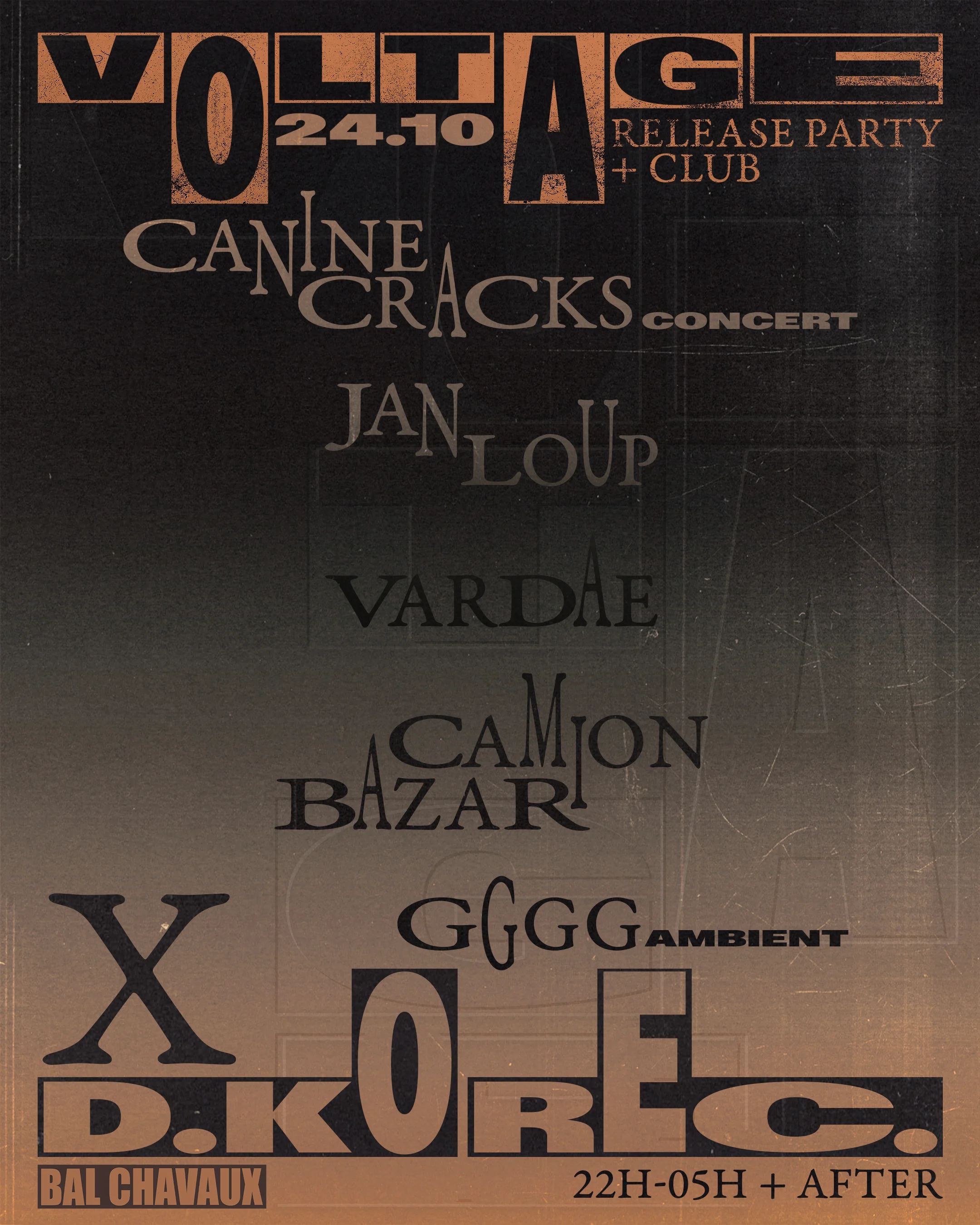 Voltage D.Ko: Canine Cracks, Vardae, Jan Loup, Camion Bazar