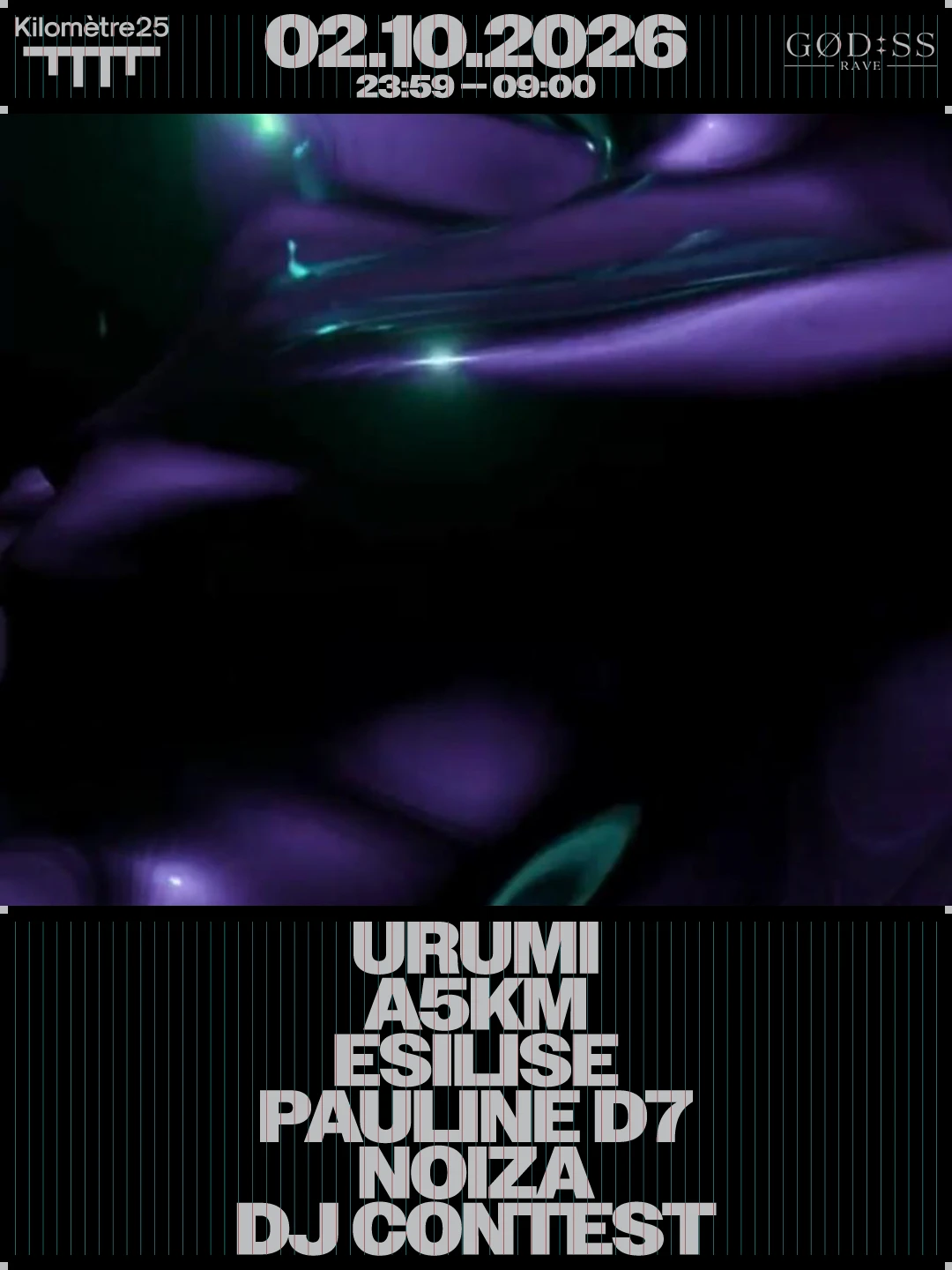 Goddess Rave : Urumi, A5km, Esilise, Pauline D7 & Noiza