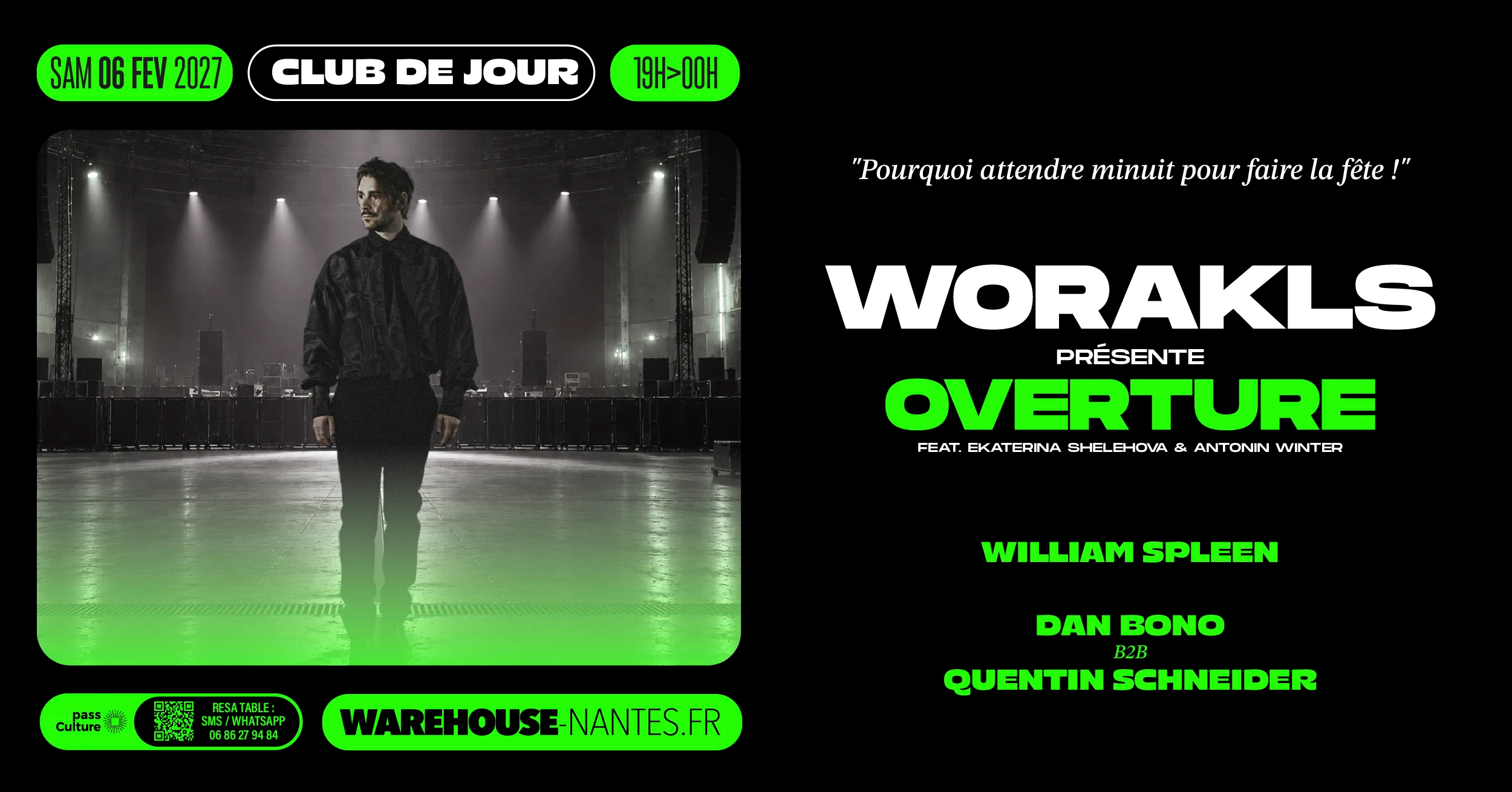 Club De Jour W/ Worakls Présente Overture