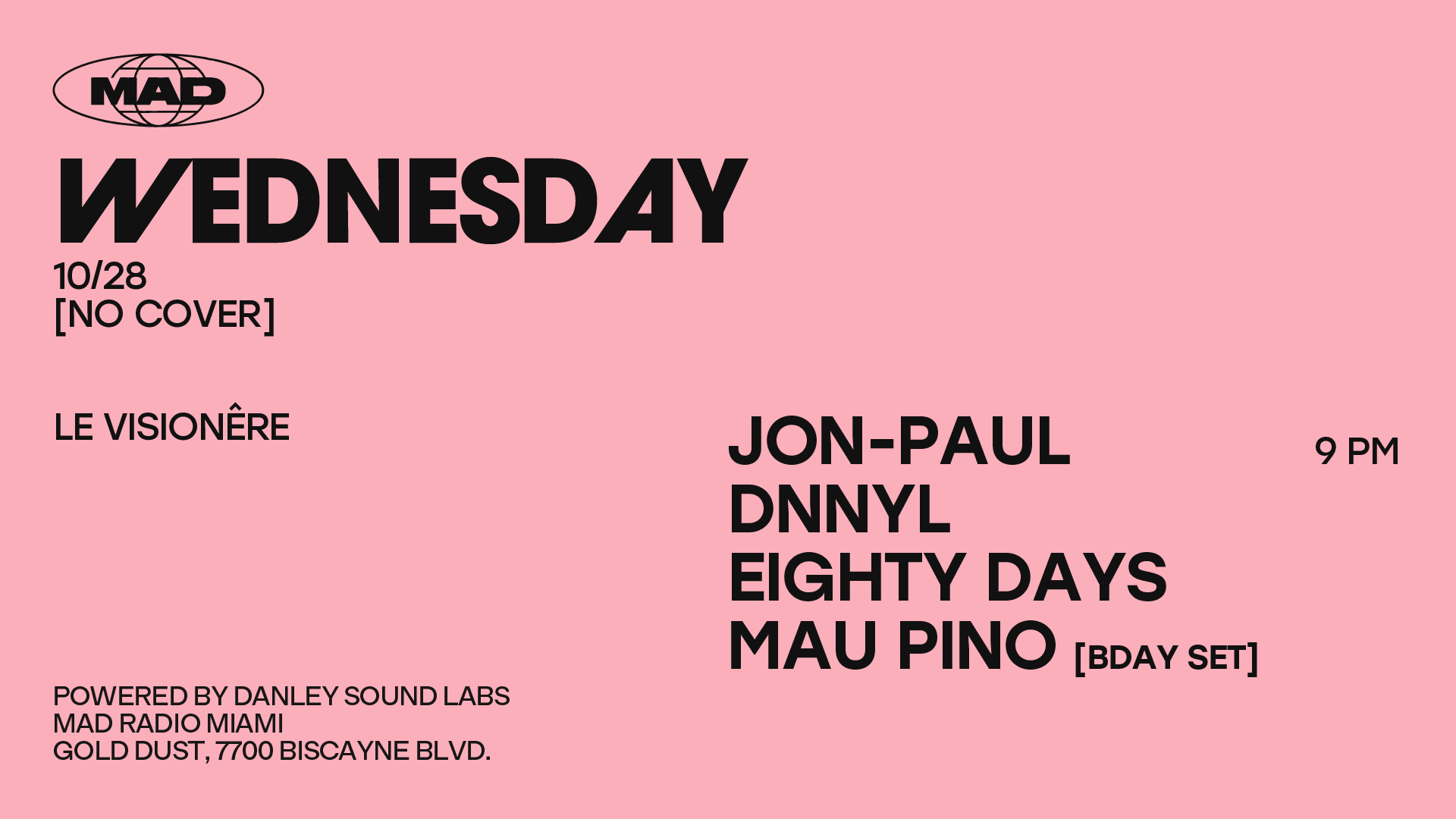 Le Visionêre: Jon-Paul / Dnnyl / Eighty Days / Mau Pino
