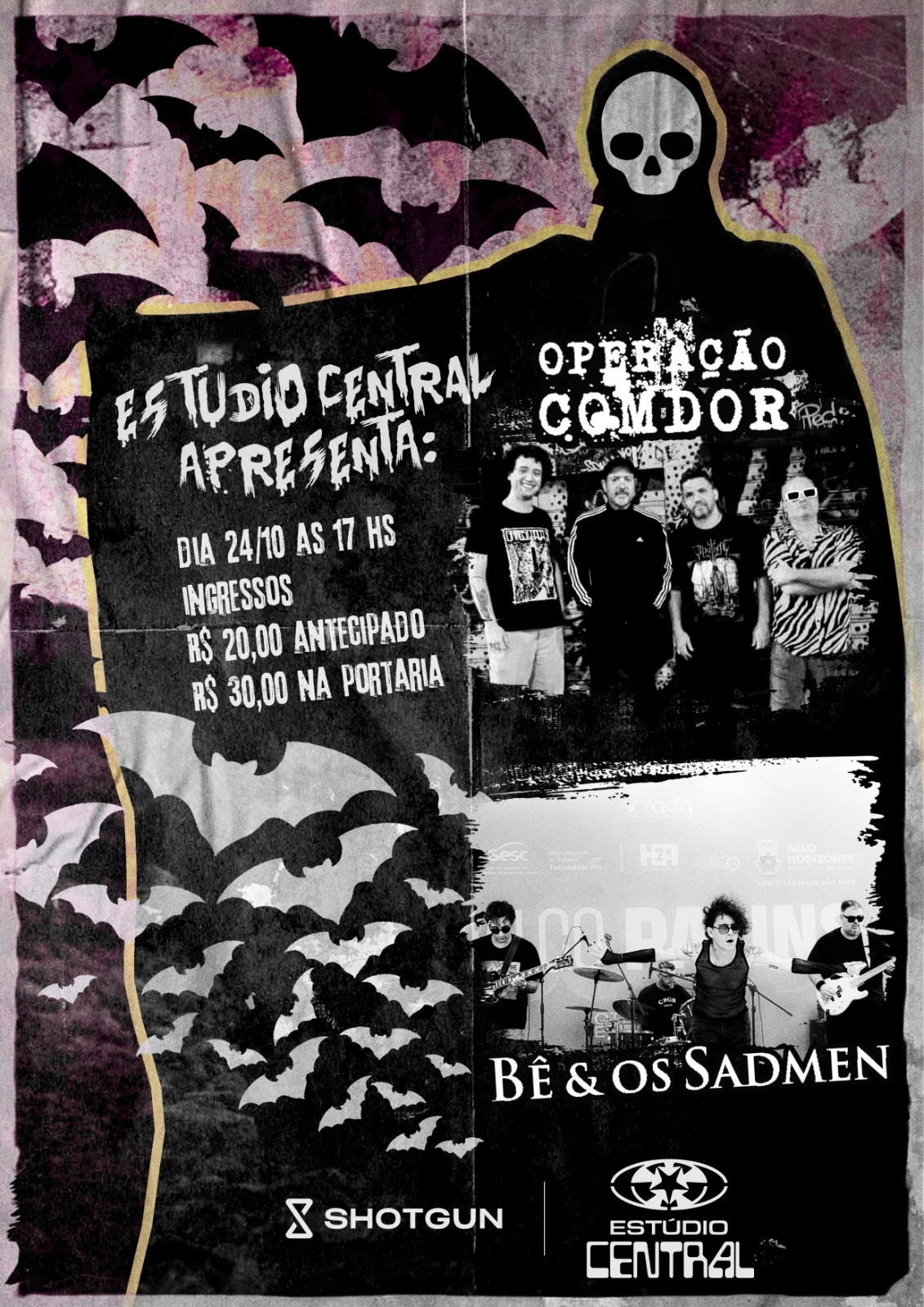 Operação Comdor + Bê E Os Sadmen No Estúdio Central