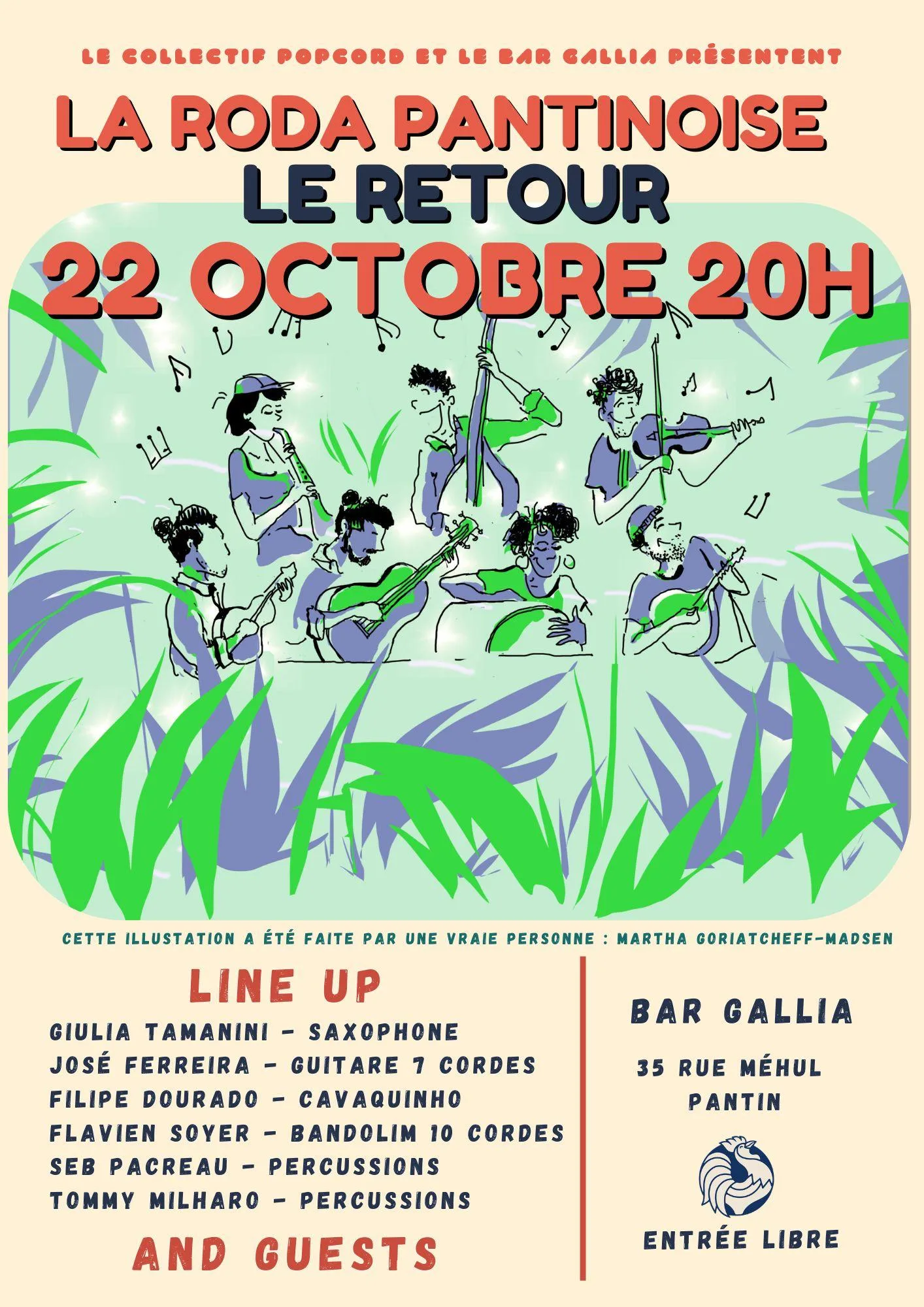 Roda Pantinoise By Collectif Popcord X Bar Gallia