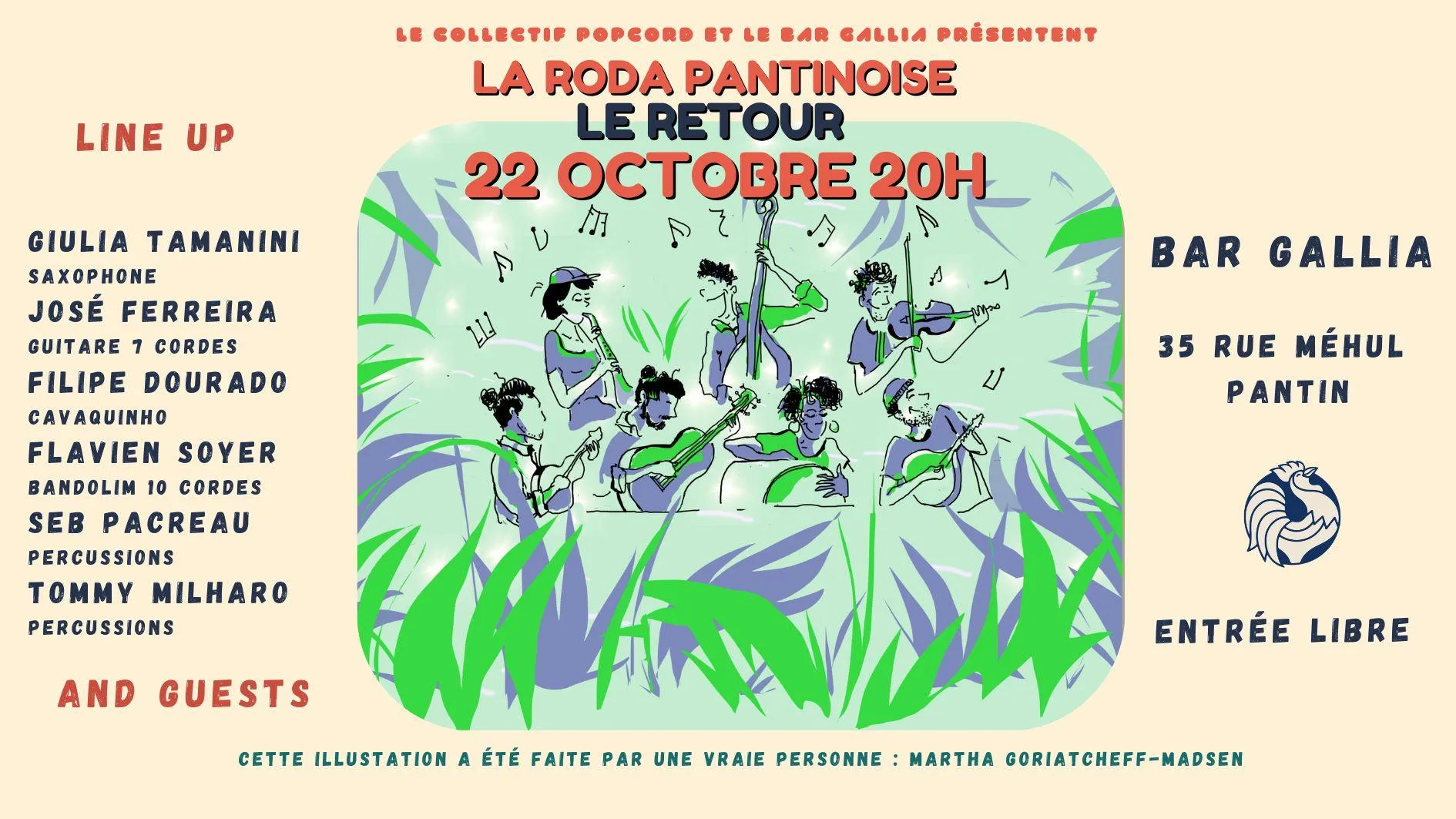 Roda Pantinoise By Collectif Popcord X Bar Gallia