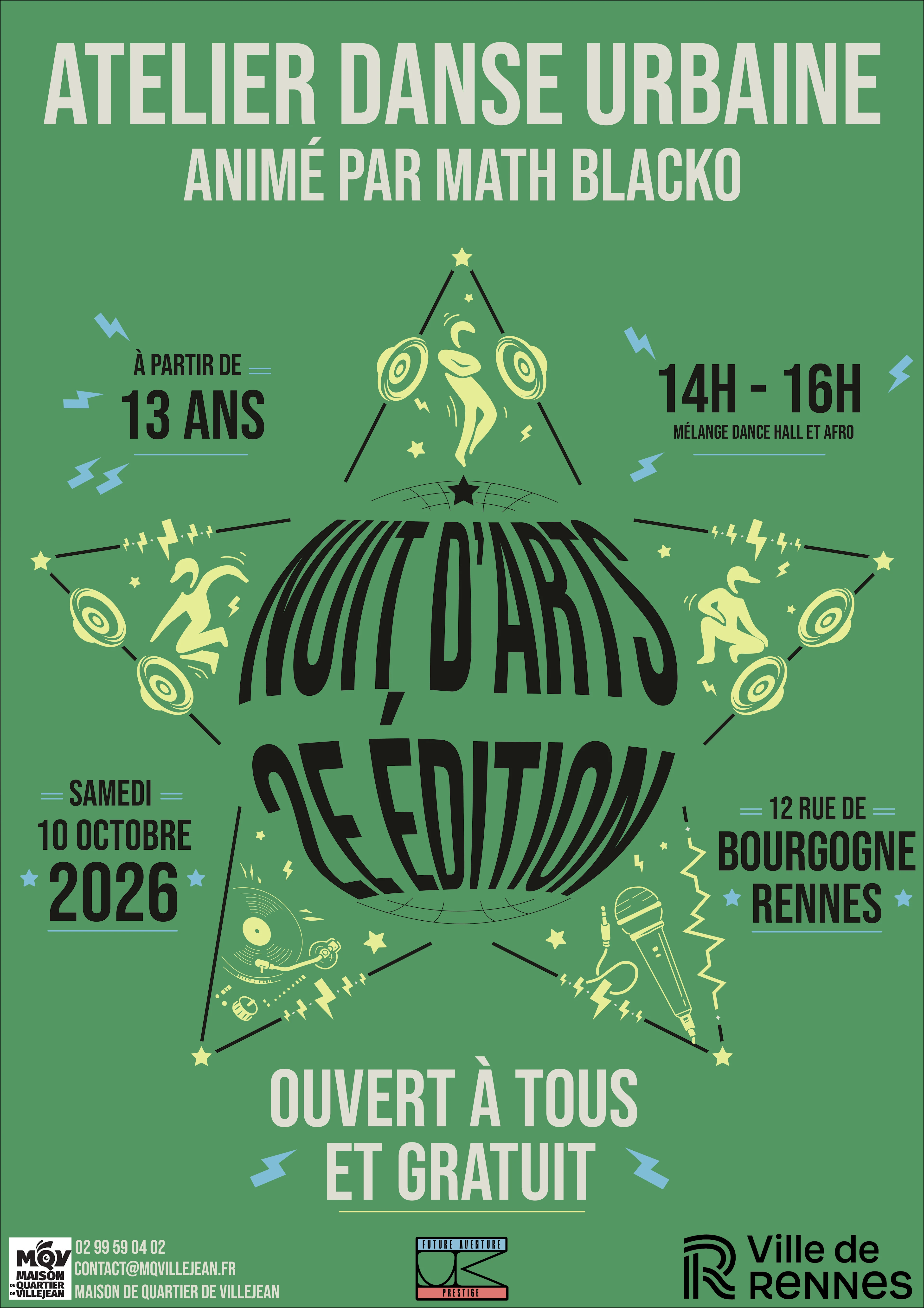 Nuit D'arts 2ème Édition Atelier Danse Urbaine Gratuit