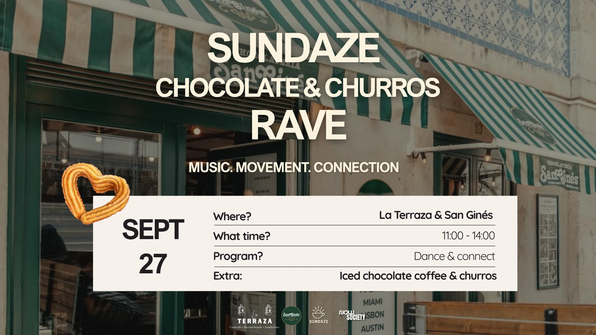 Sundaze Chocolate & Churros Rave