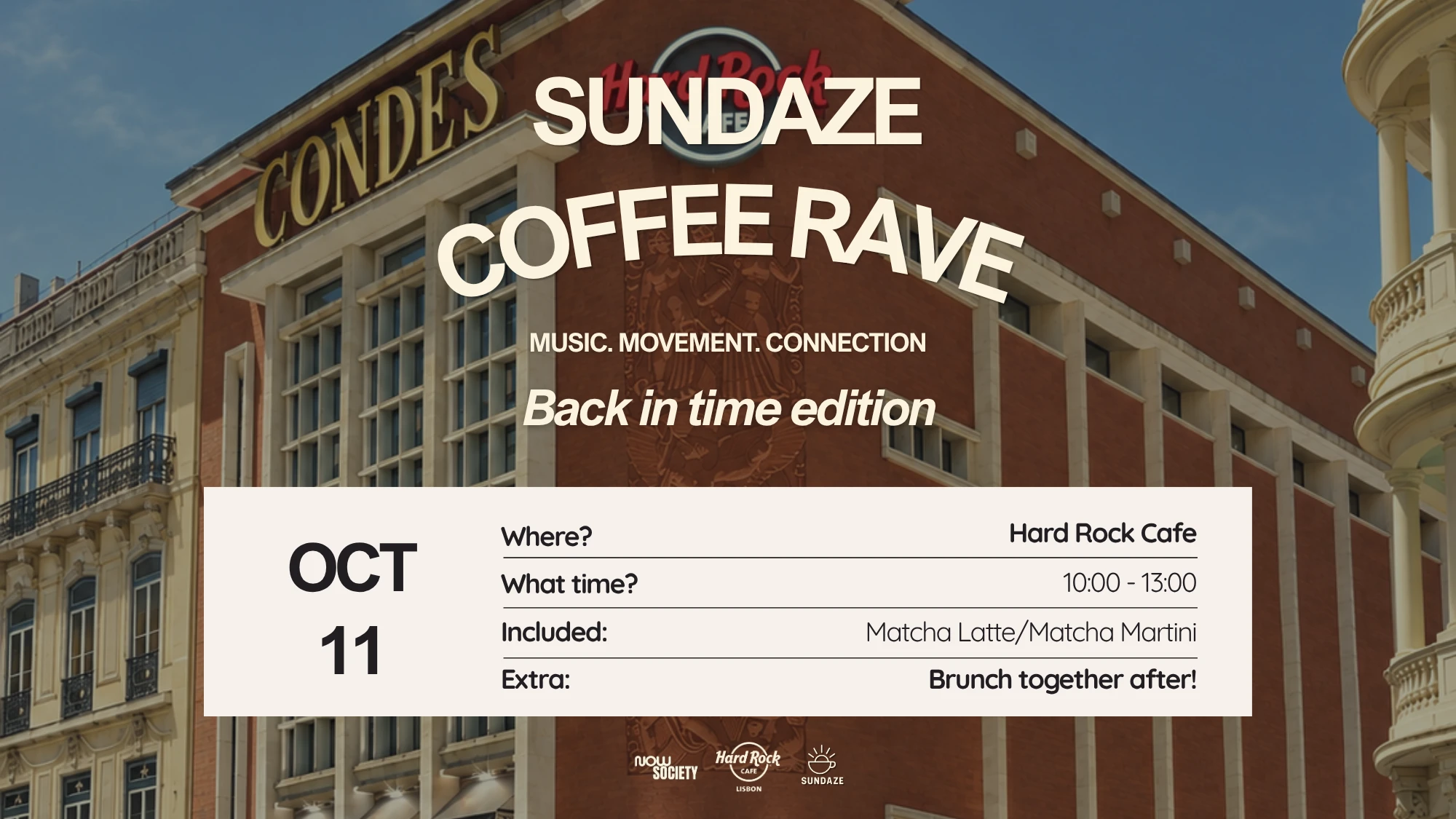 🪩Back In Time Coffee Rave & Community Brunch 🥞💛