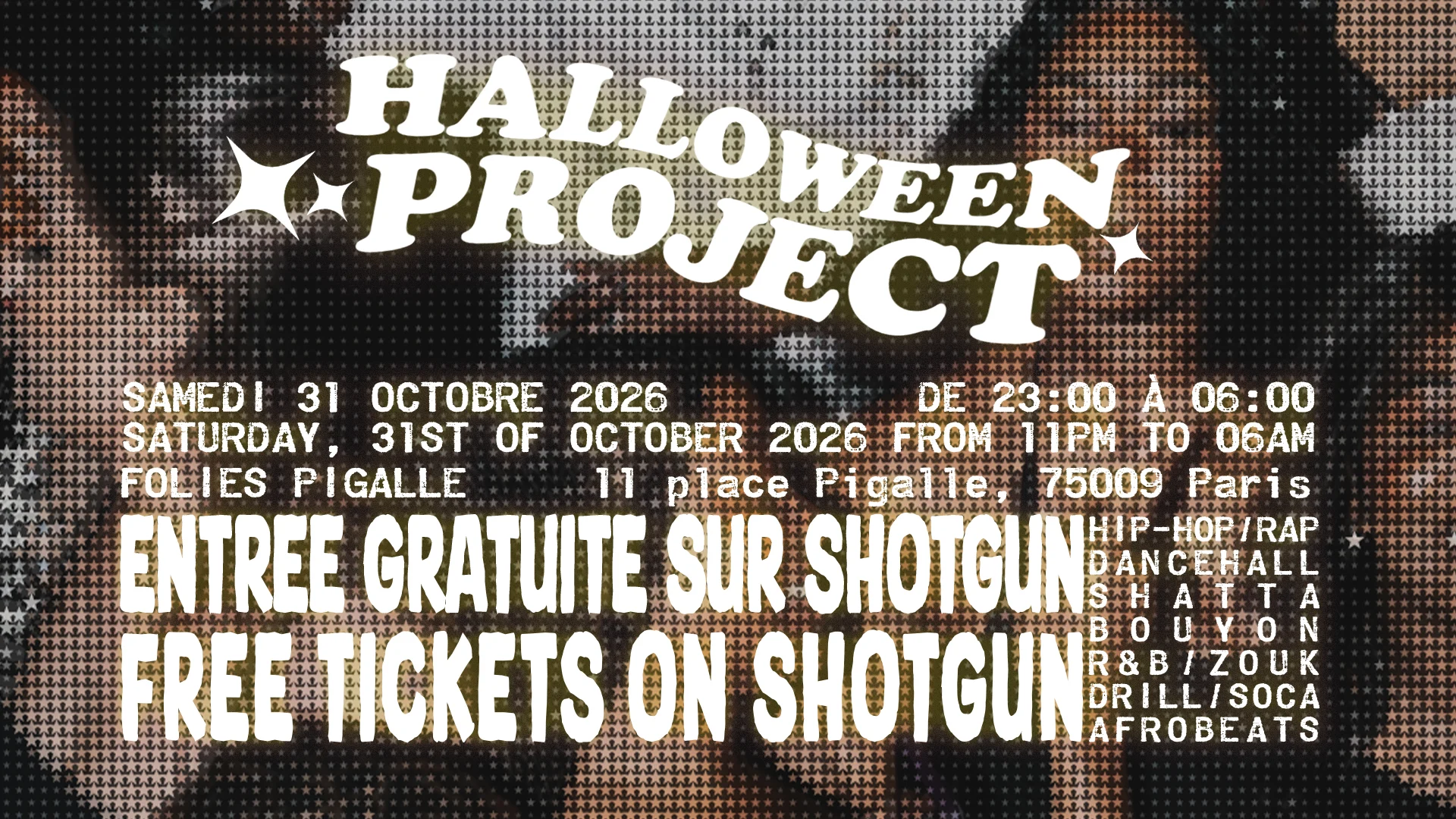 Halloween Project - Samedi 31 Octobre  - Folies Pigalle