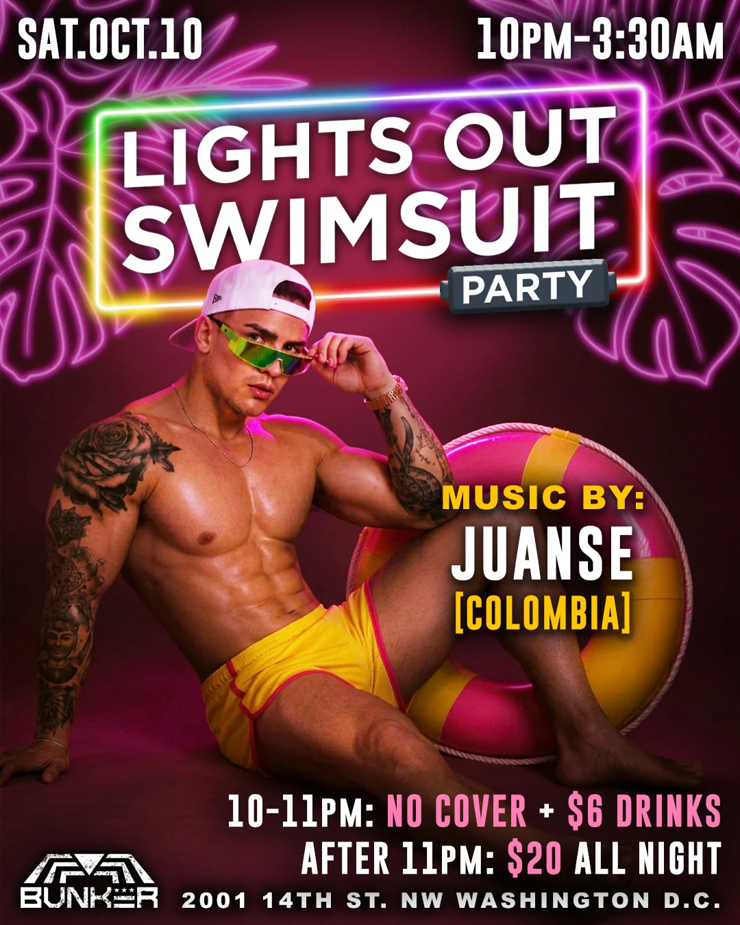 Lights Out Swim Suit Party With Juanse (Colombia)