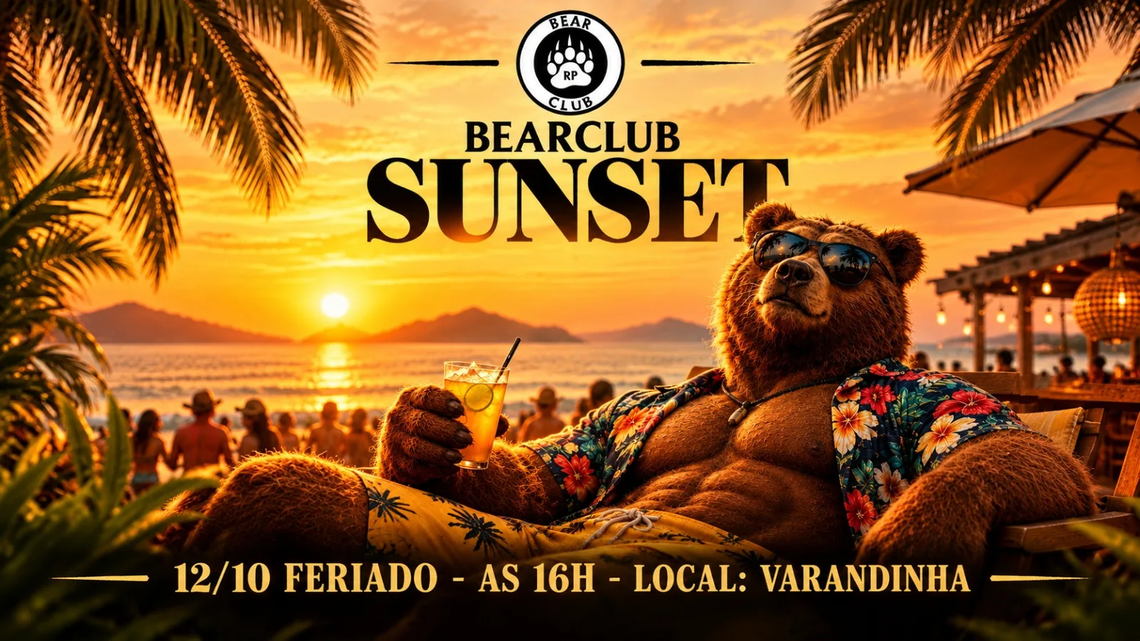 Sunset Bear Club No Varandinha