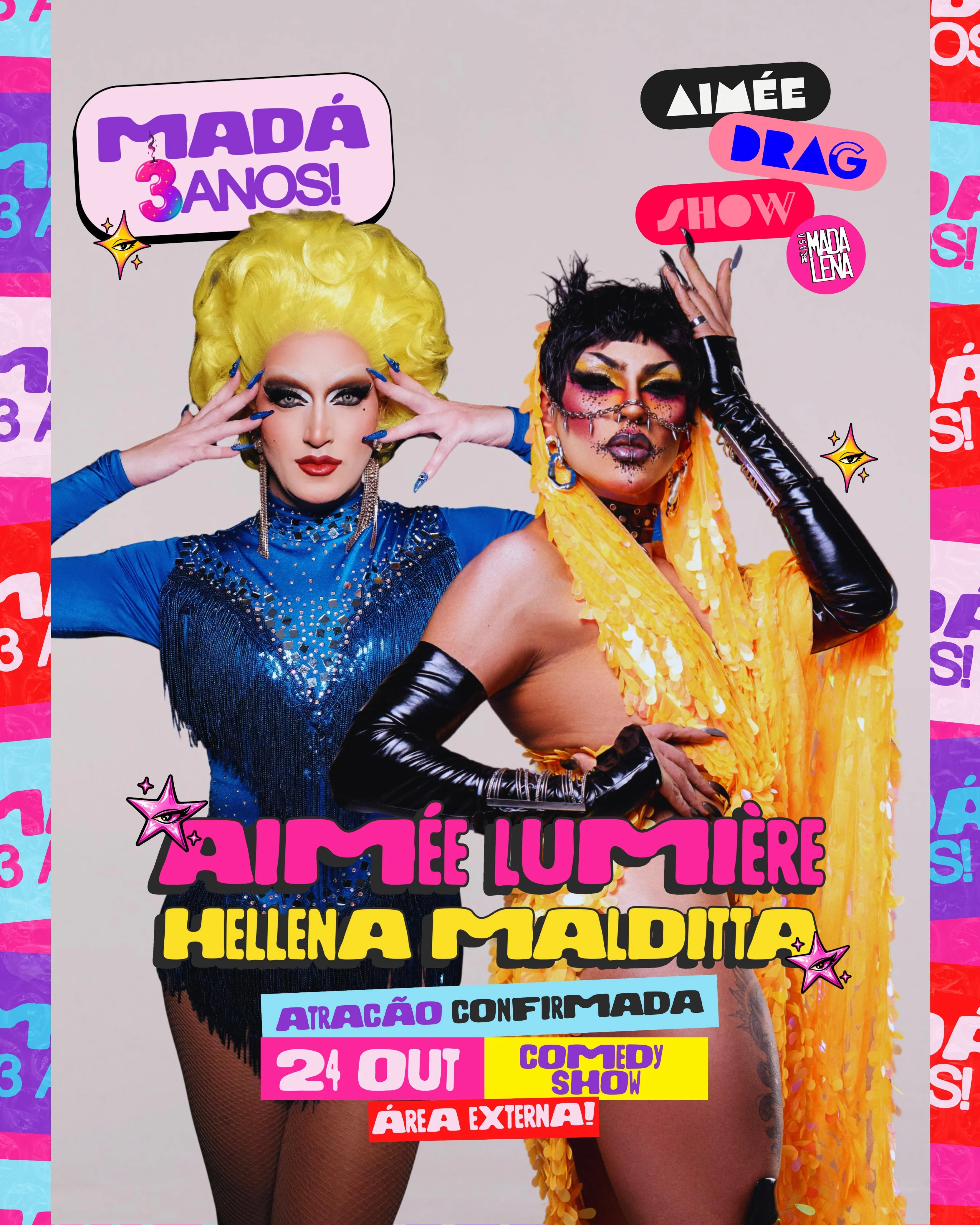 Aimée Drag Show Em Uberlândia Com Hellena Malditta 24/08