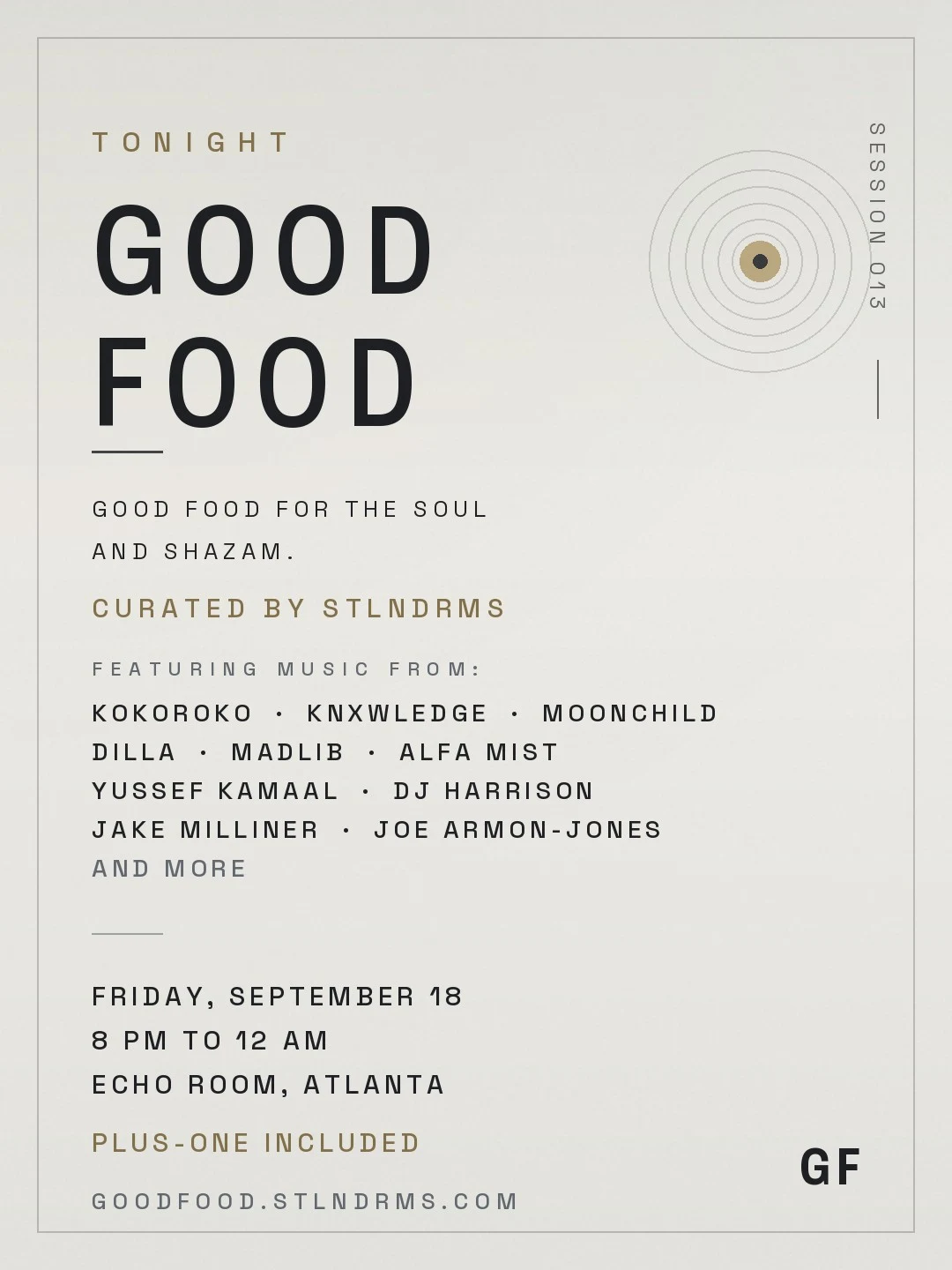 Good Food Listening Session #13
