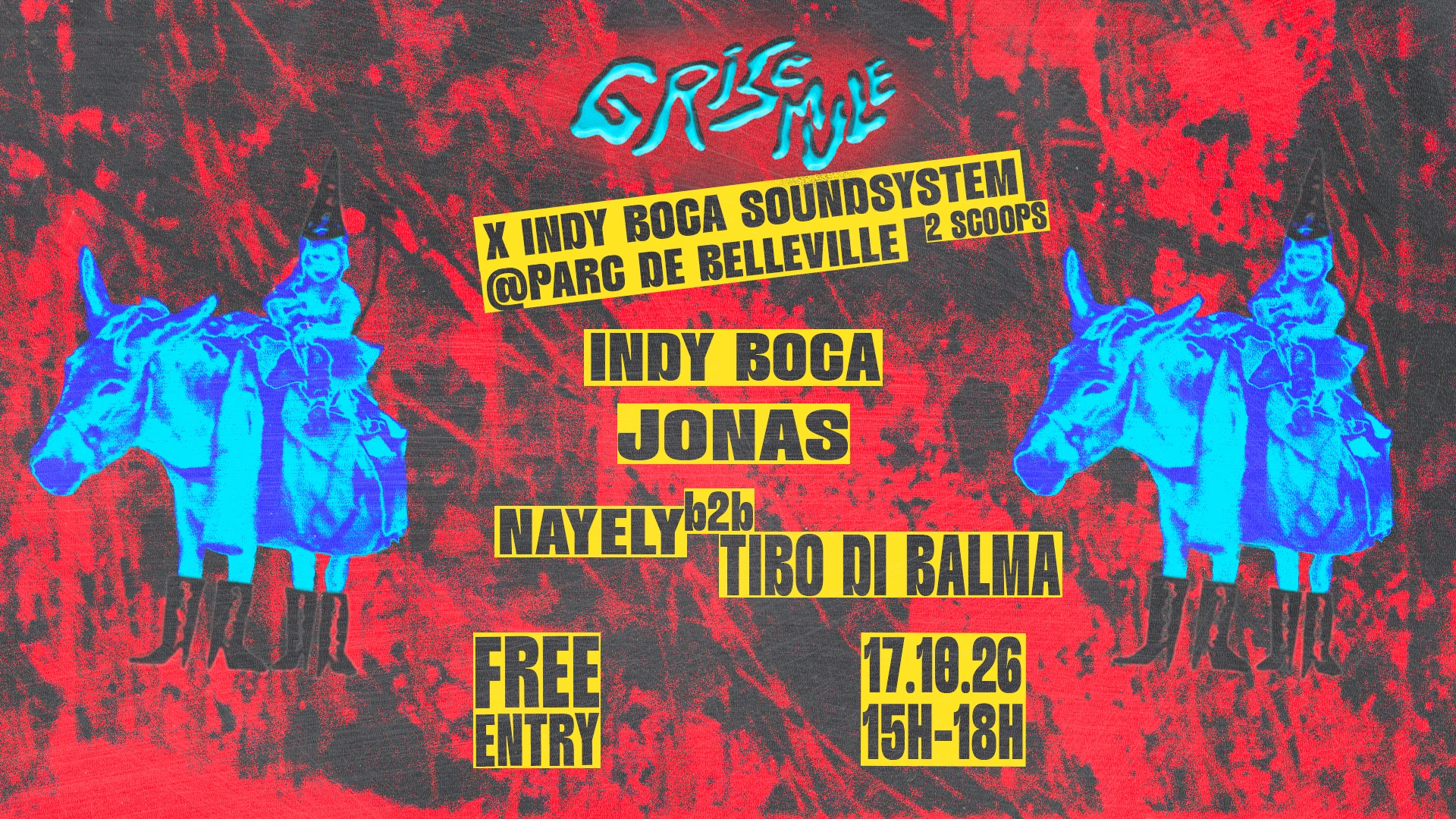 Grisemule X Indy Boca Soundsystem @ Parc De Belleville