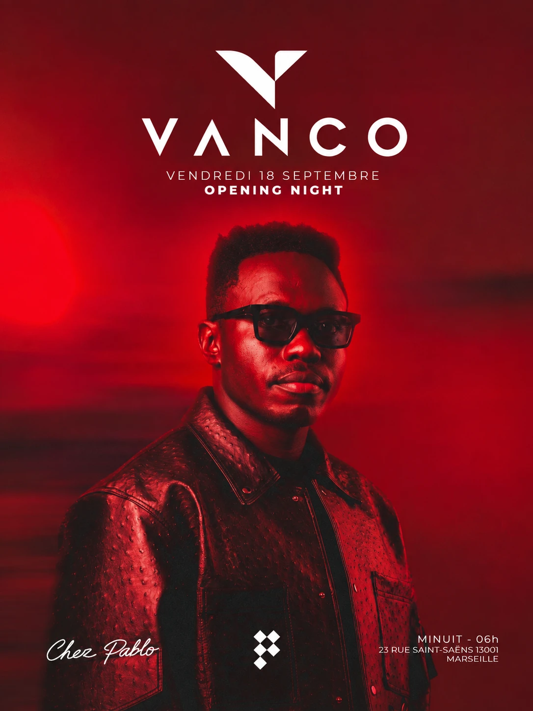 Vanco - Opening Week End/ Chez Pablo I Vendredi 18 Septembre
