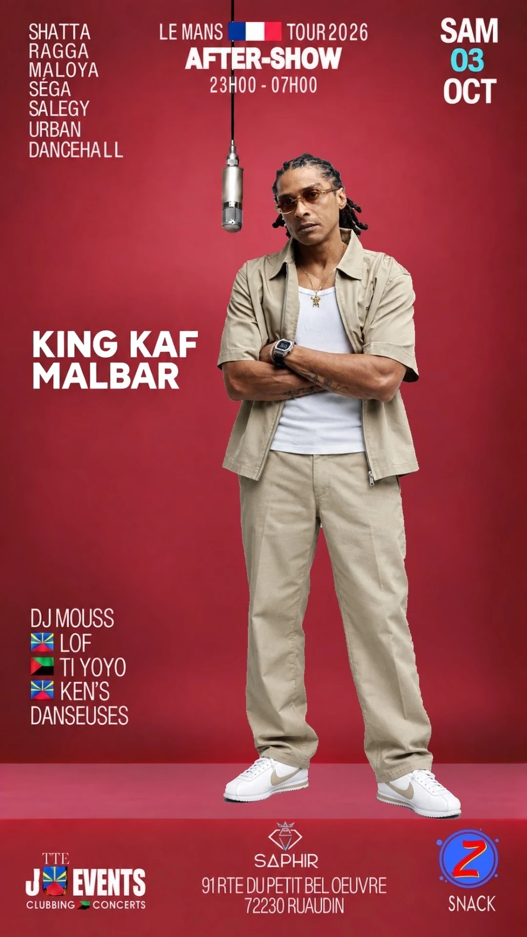 Kaf Malbar After Show Samedi 03 Oct Le Mans