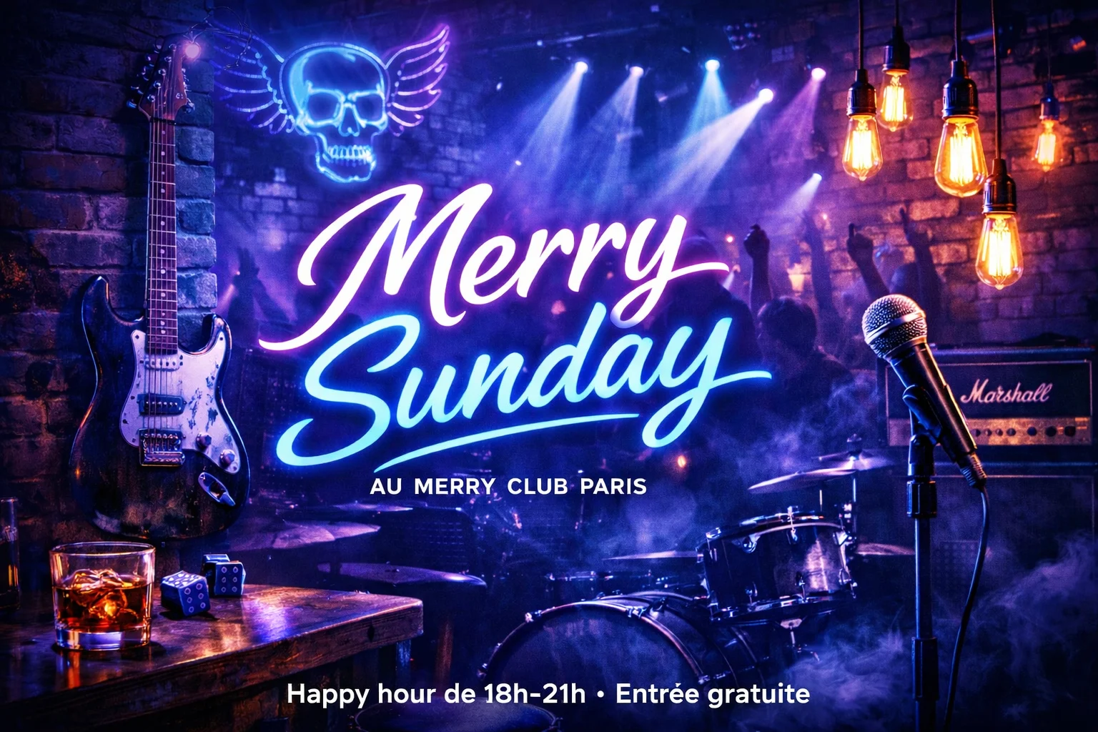 Soirée Electro Du Dimanche Et Stand Up 19h-20h30