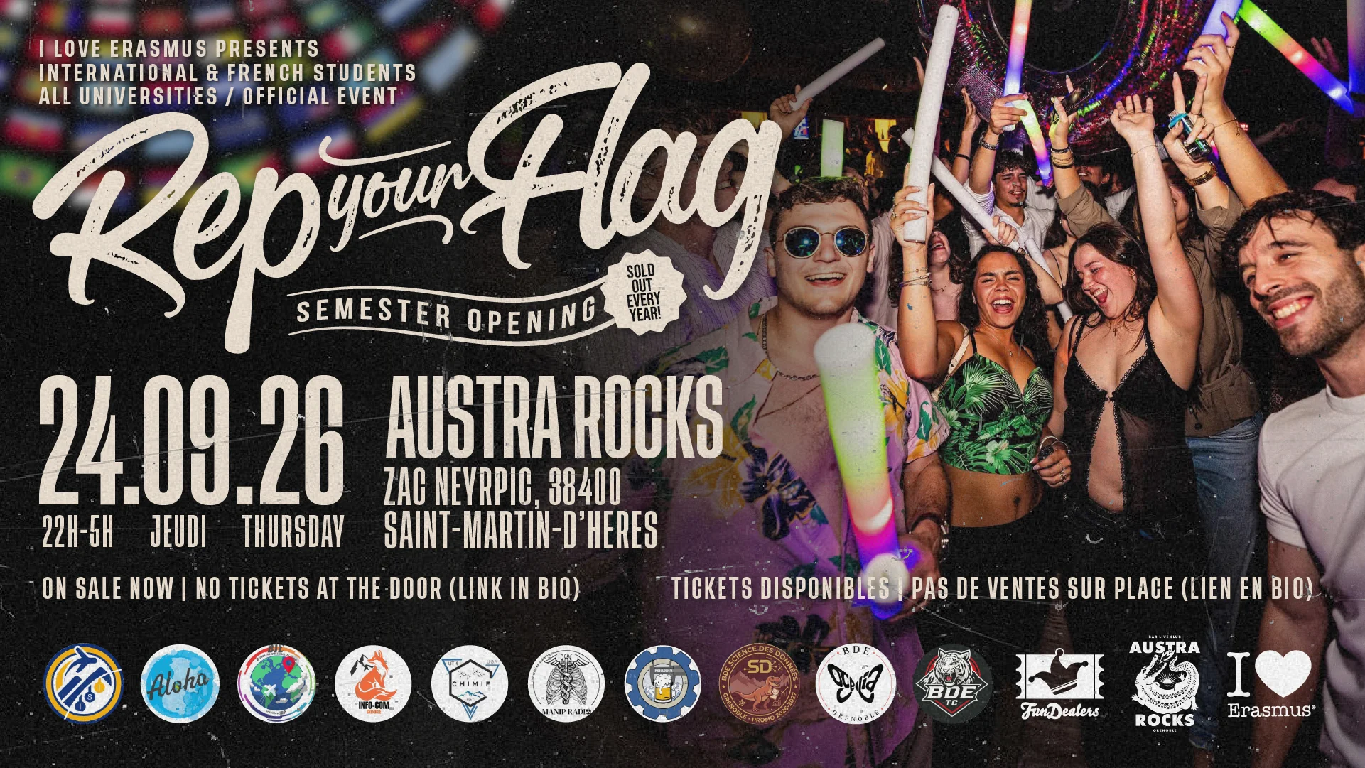 Rep Your Flag -International & French Students @Austra Rocks