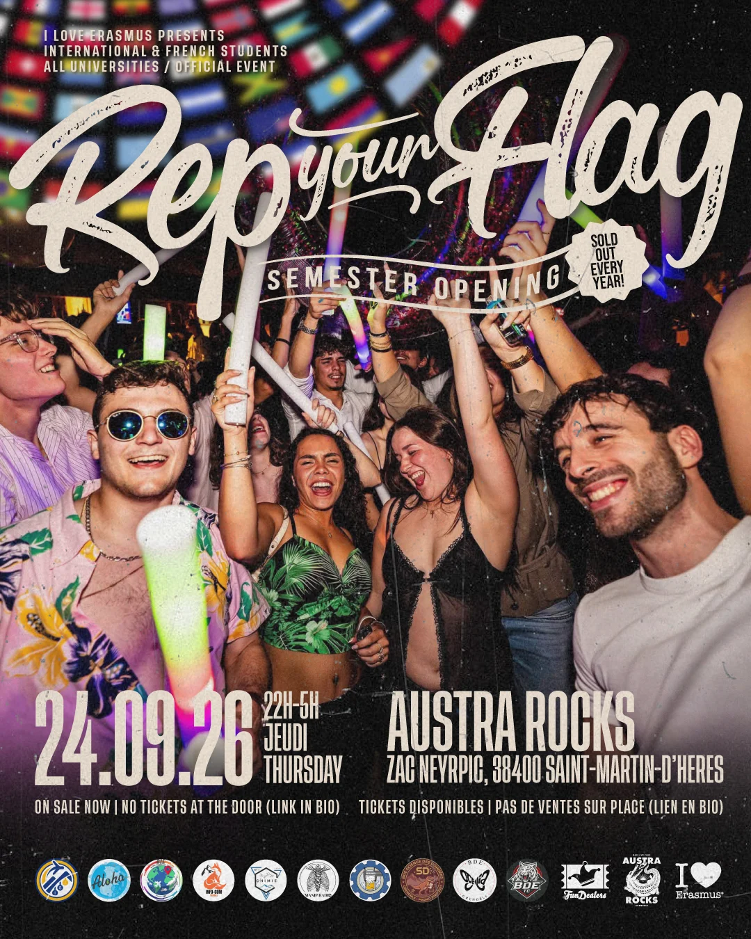 Rep Your Flag -International & French Students @Austra Rocks
