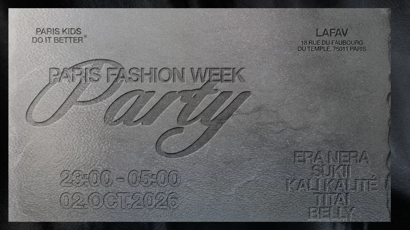 Paris Kids Do It Better -  Fashion Week Party