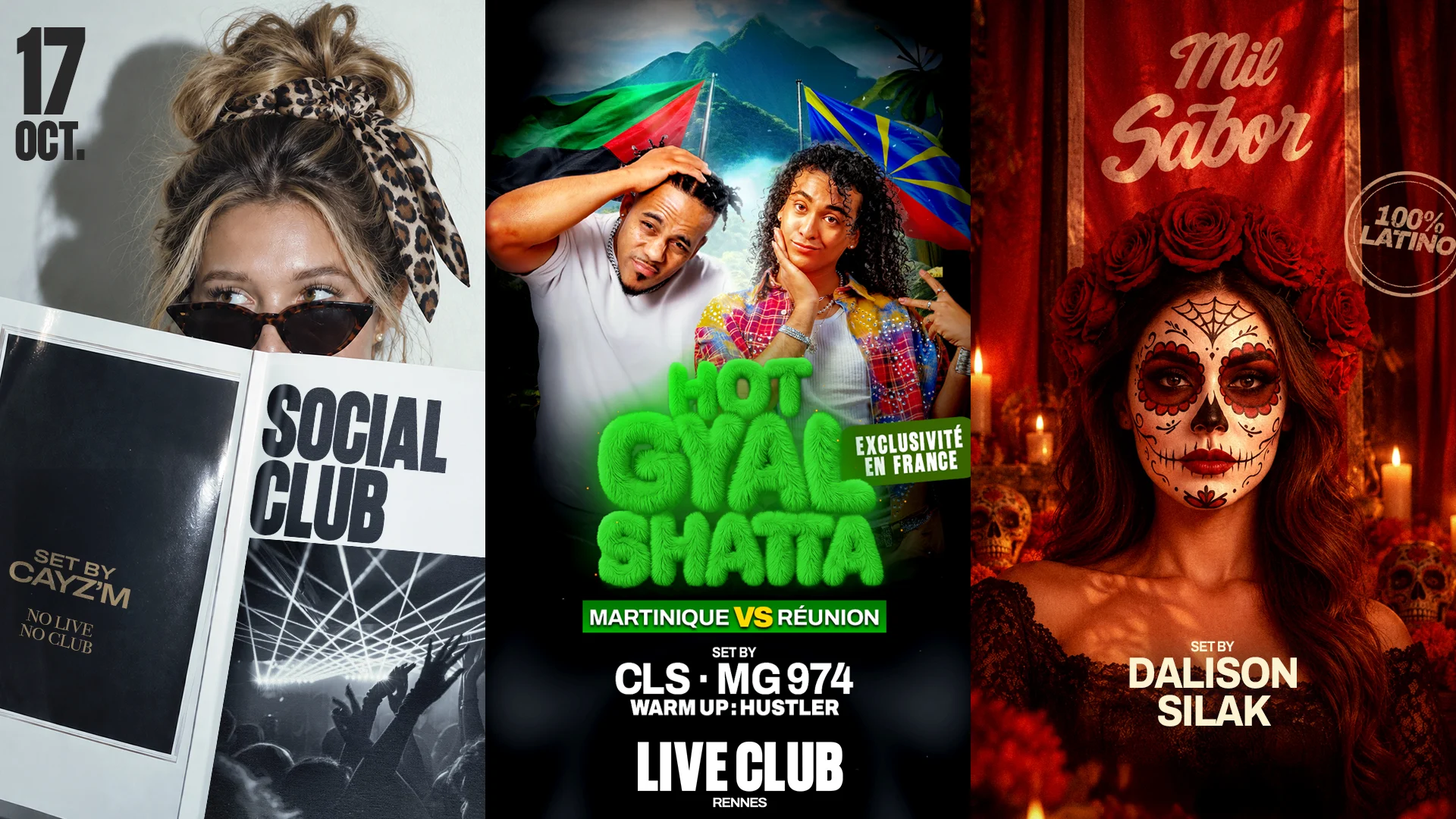 Hot Gyal Shatta : Cls & Mg 974/Mil Sabor : Dalison & Silak