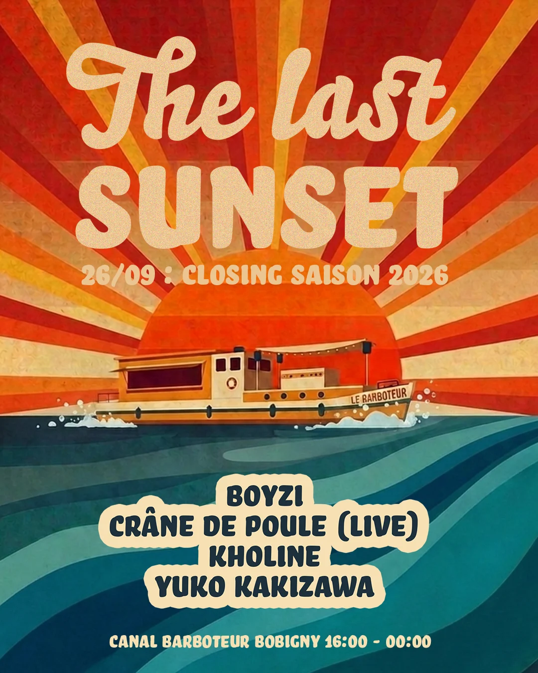 Closing 2026 - The Last Sunset - All Day Open Air