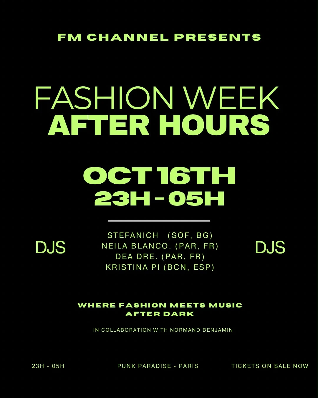 Fm Channel — Fashion Week After Hours