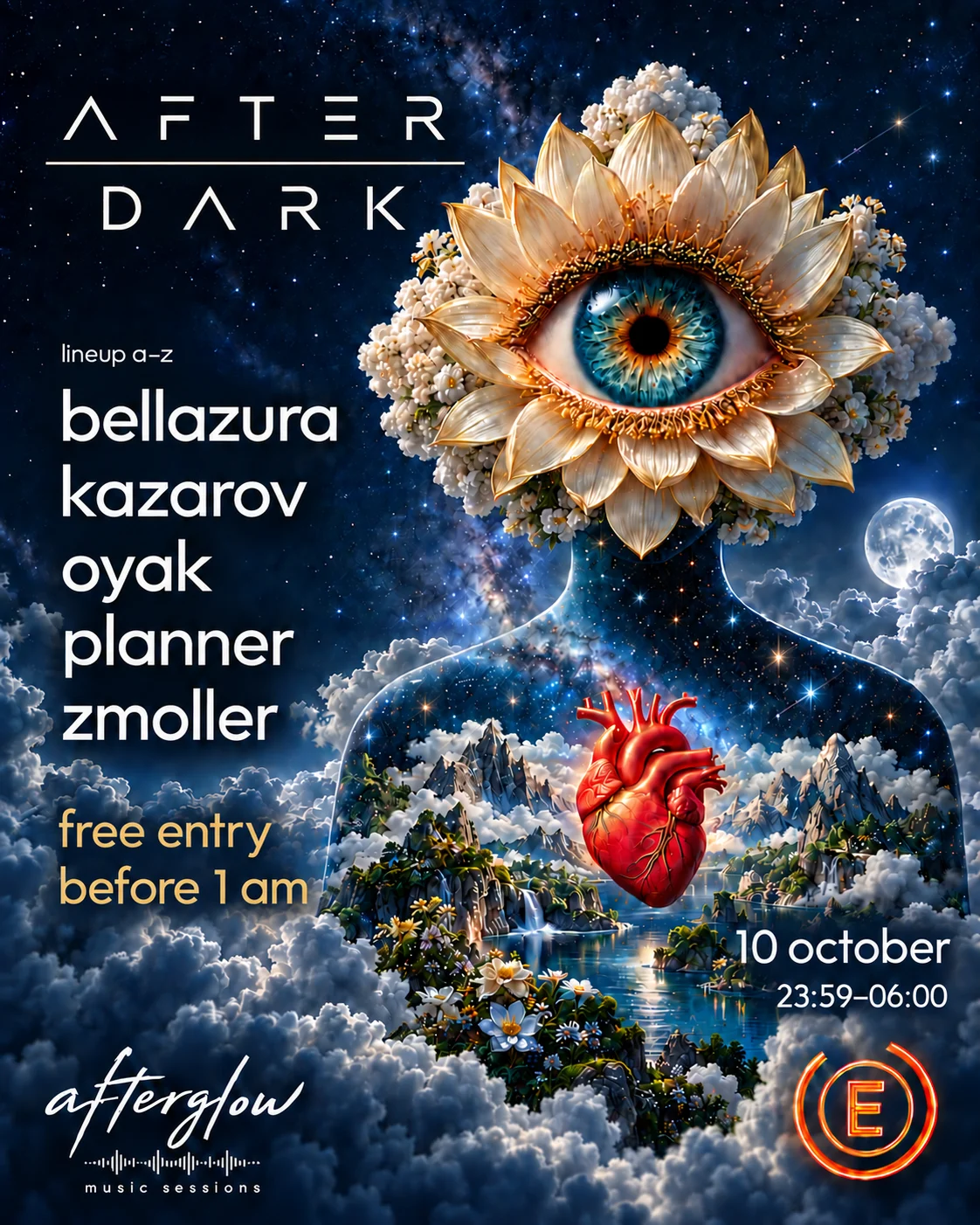 🌒 After Dark: Afteglow & Electronic Sun (Free Before 1 Am)