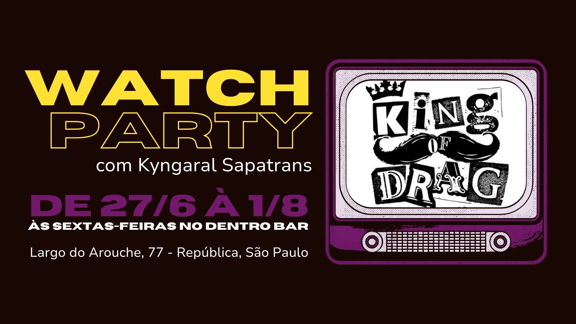 Última Watch Party De King Of Drag - Grand Finale!