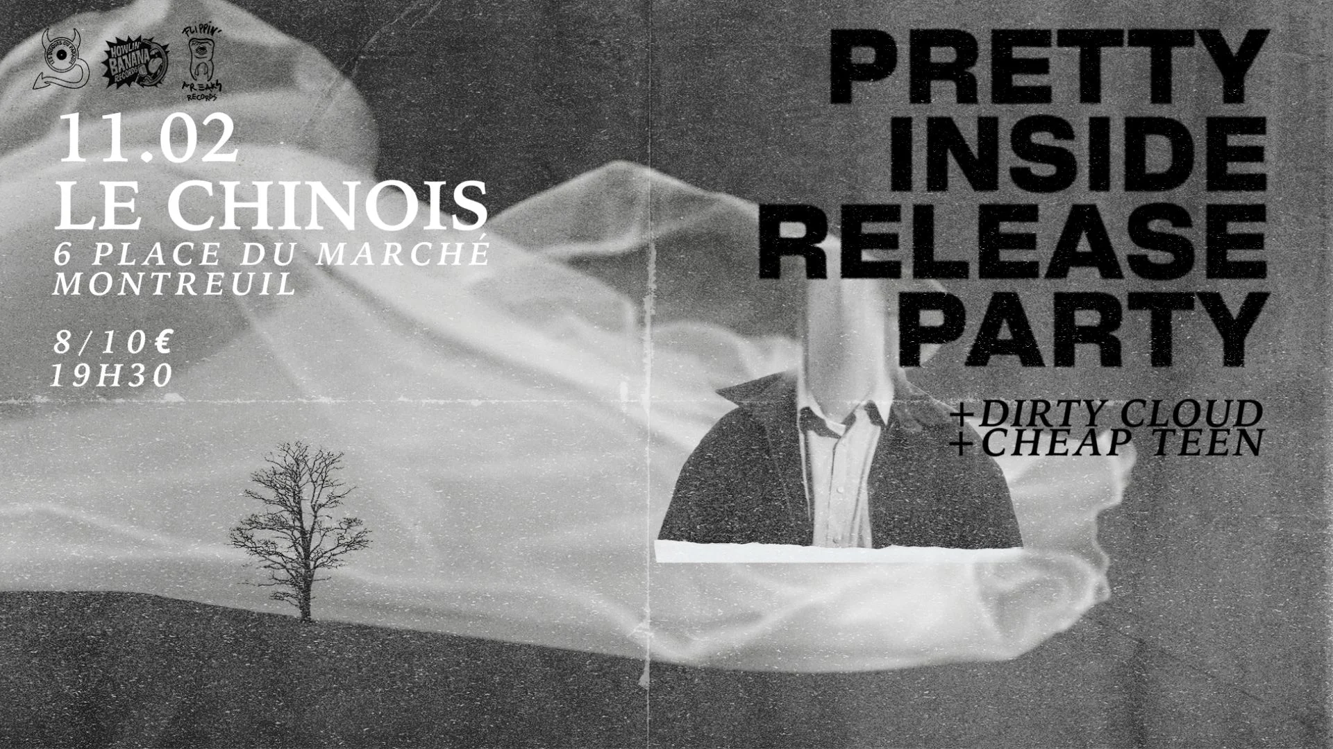 Pretty Inside (Release Party) + Dirty Cloud + Cheap Teen