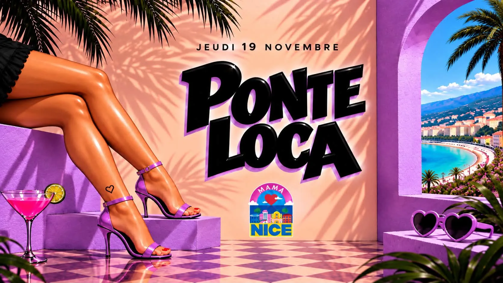 Jeu 19 Nov • Ponte Loca • Mama Shelter Nice