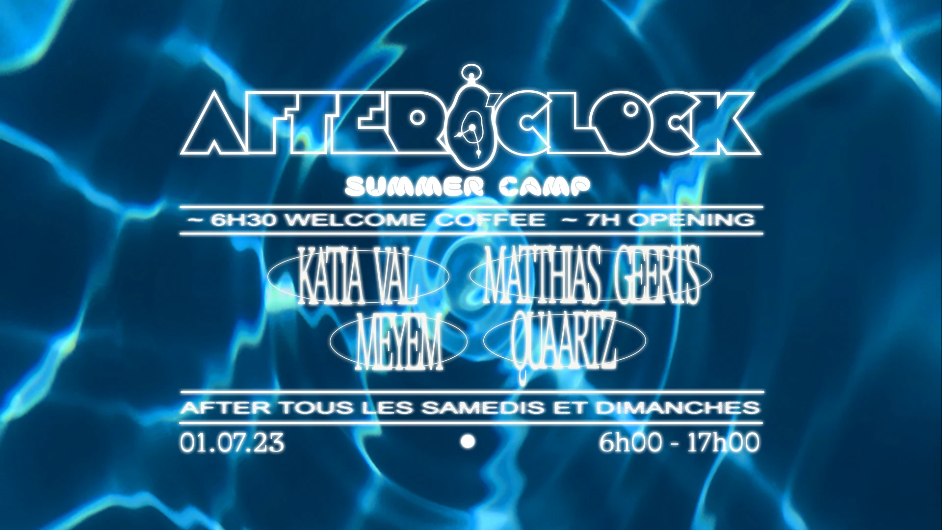 After O'clock : Meyem, Katia Val, Matthias Geerts, Quaartz