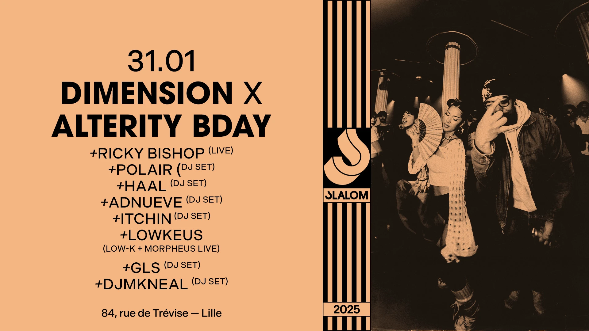 Slalom : Dimension X Alterity Birthday — Ricky Bishop & More