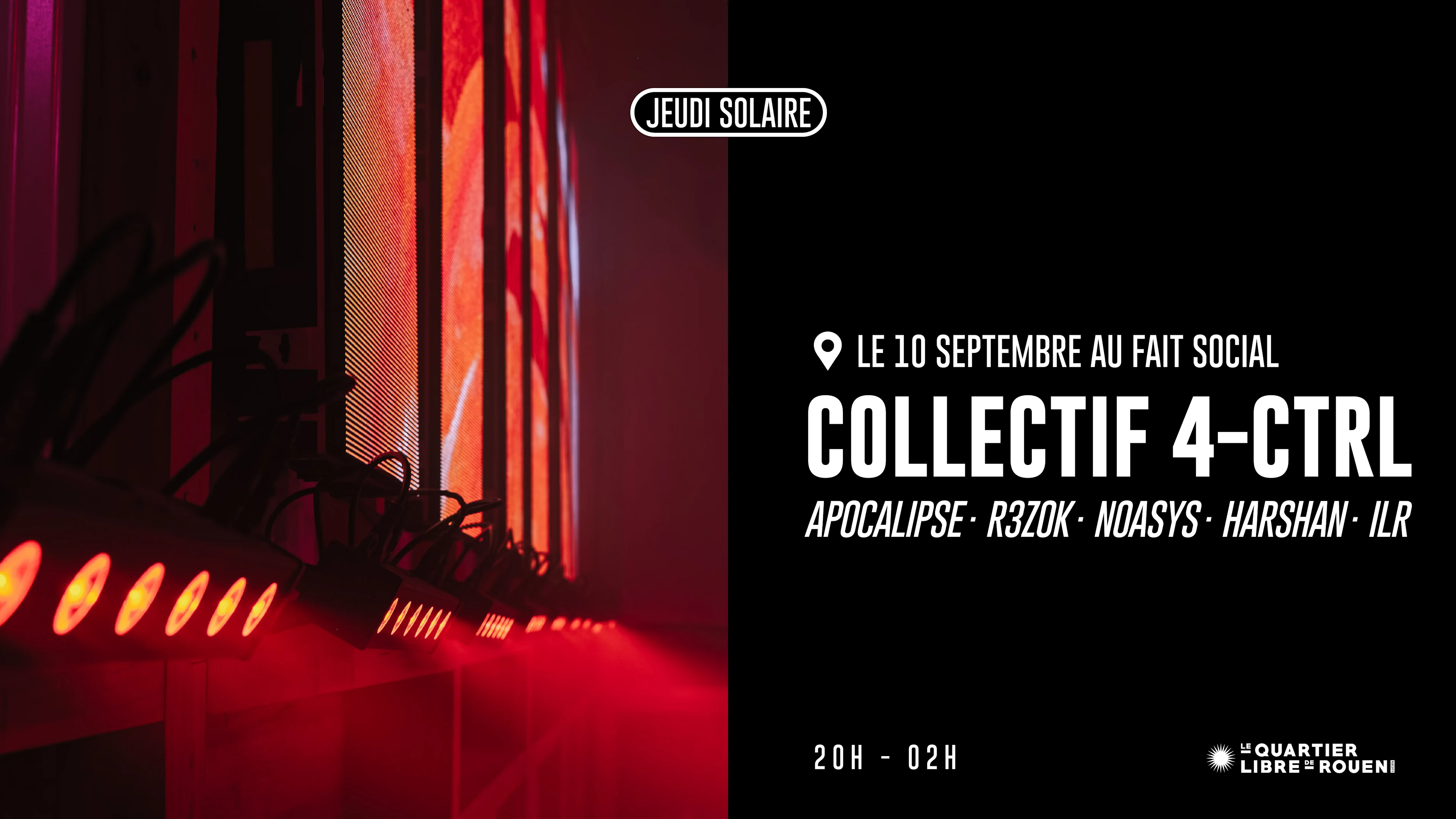 Jeudi Solaire - Collectif 4-Ctrl Invite Apocalipse