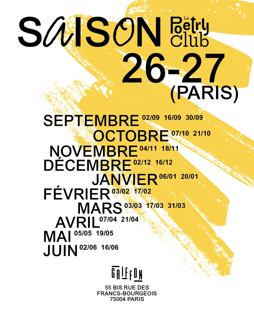 Le Poetry Club - 30/09