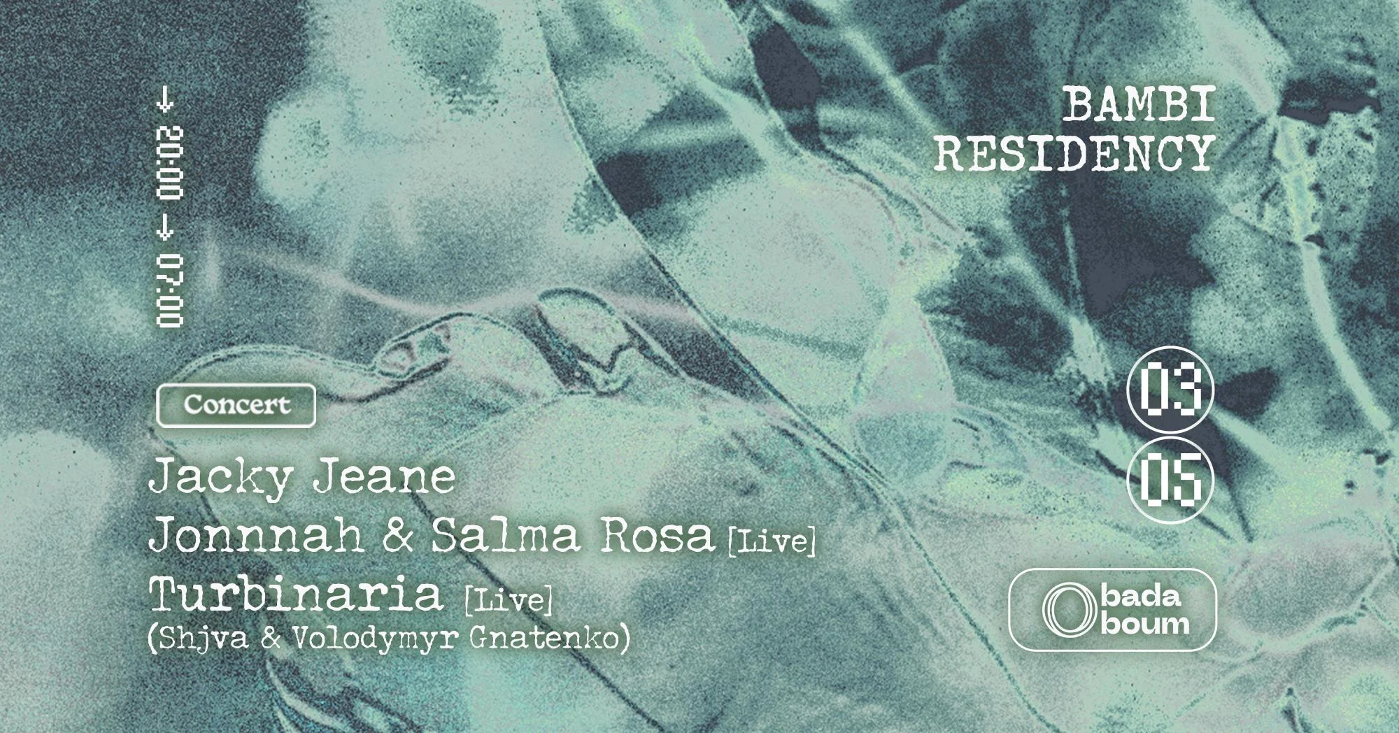 Concert — Bambi Residency : Turbinaria, Salma Rosa & Jonnnah