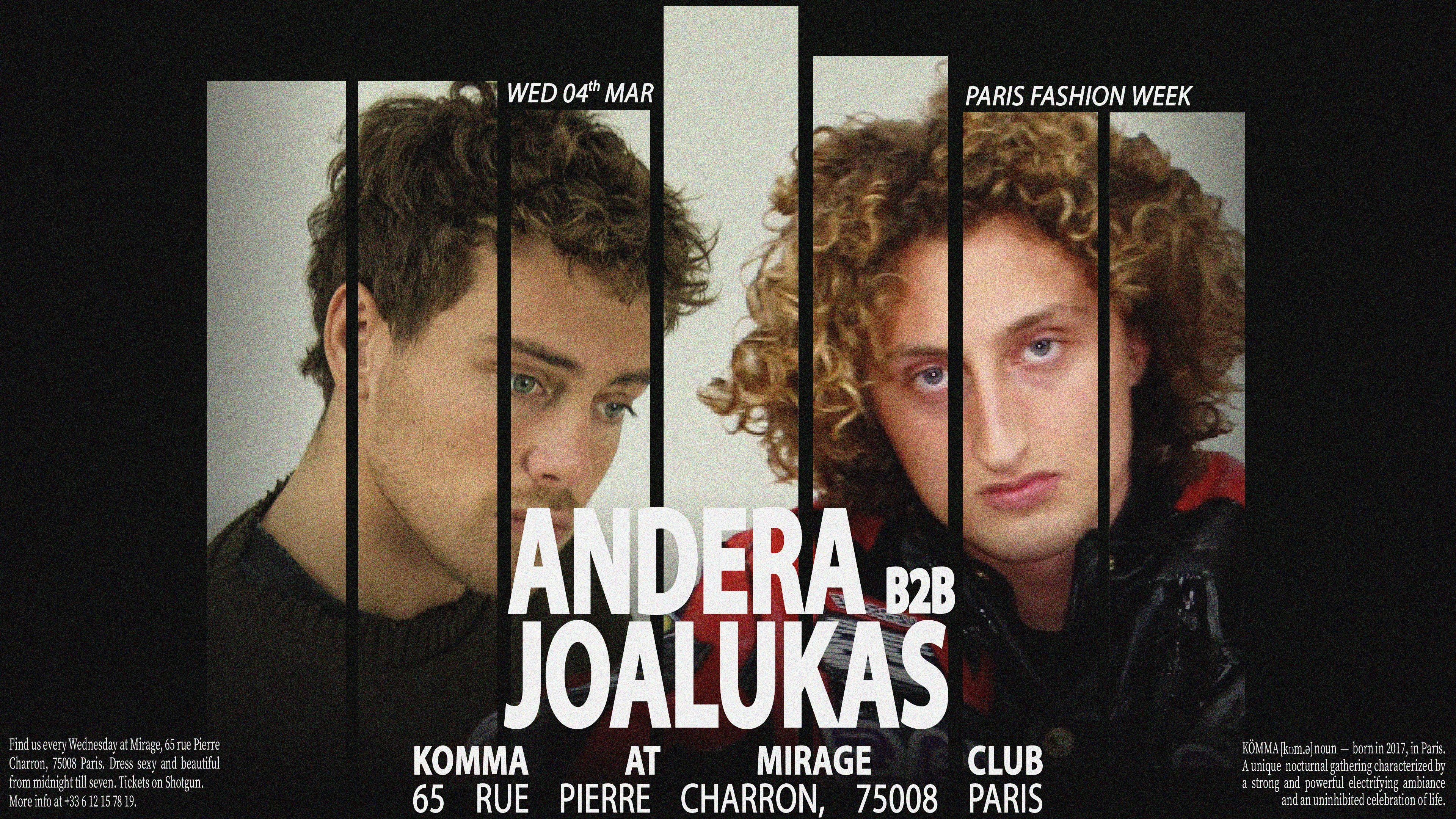 Kömma Pfw - Mirage: Andera B2b Joalukas (All Night Long)