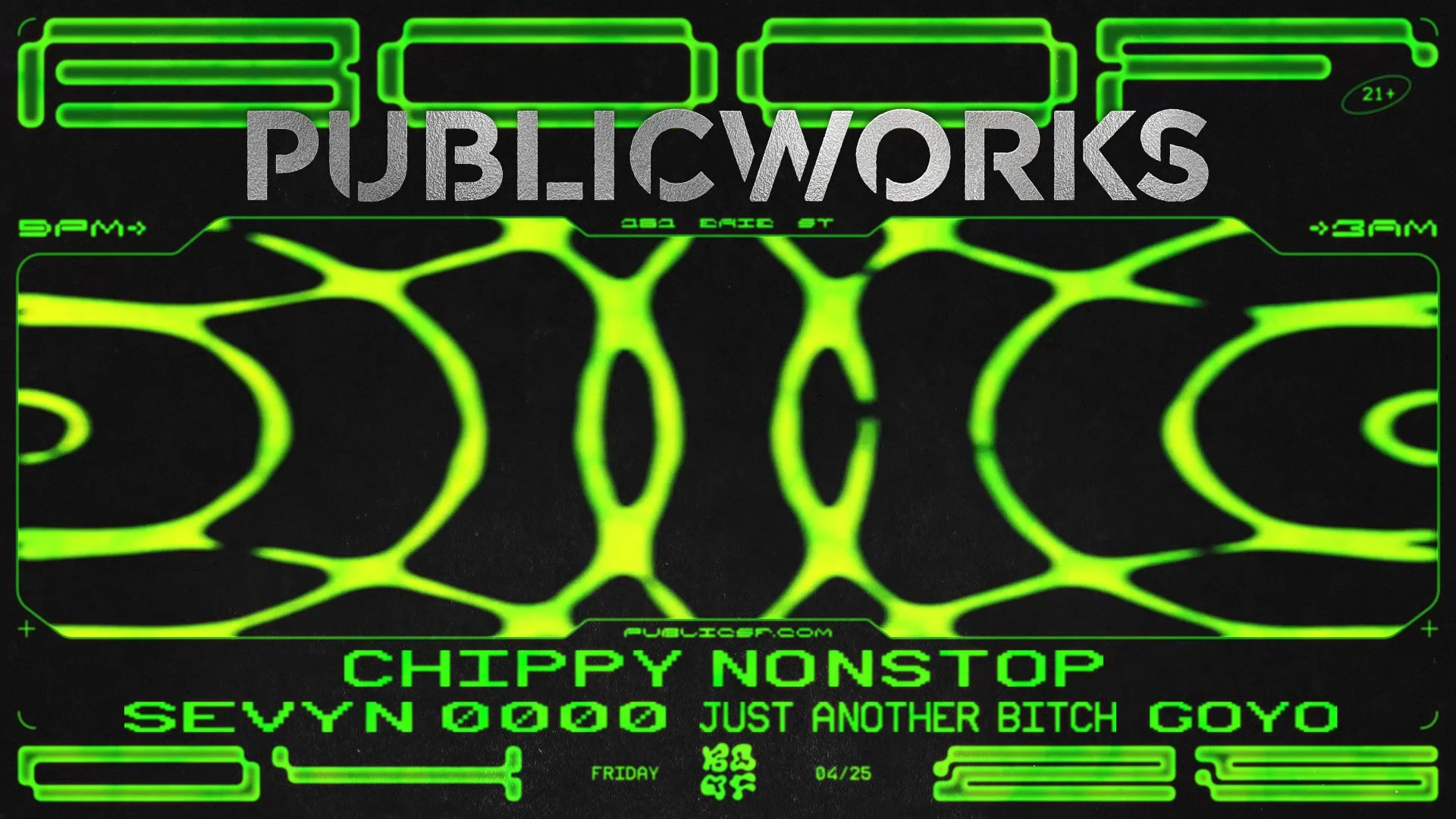 Boof X Public Works: Chippy Nonstop, Sevyn 0000, Jab, Goyo
