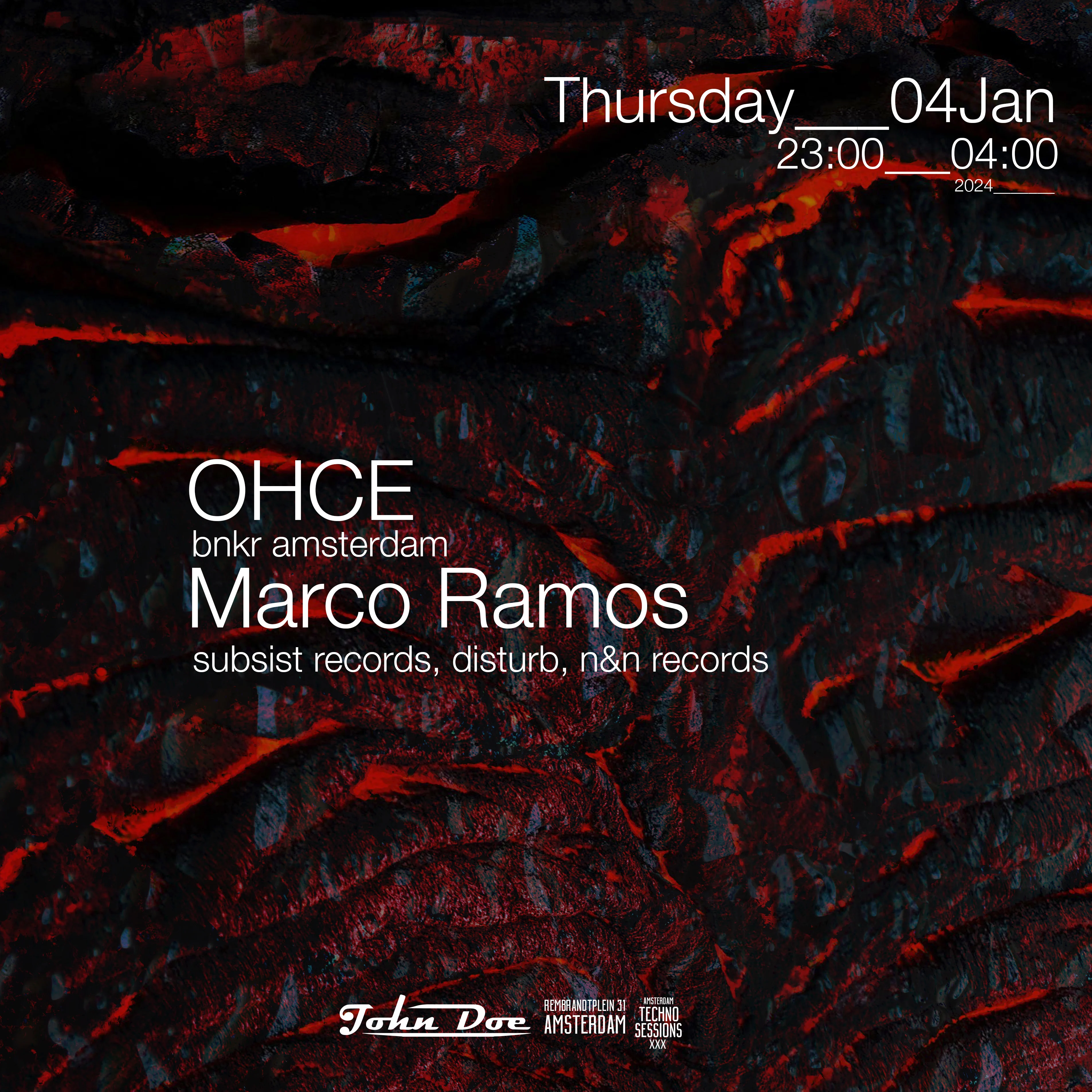 Amsterdam Techno Sessions W/ Ohce & Marco Ramos