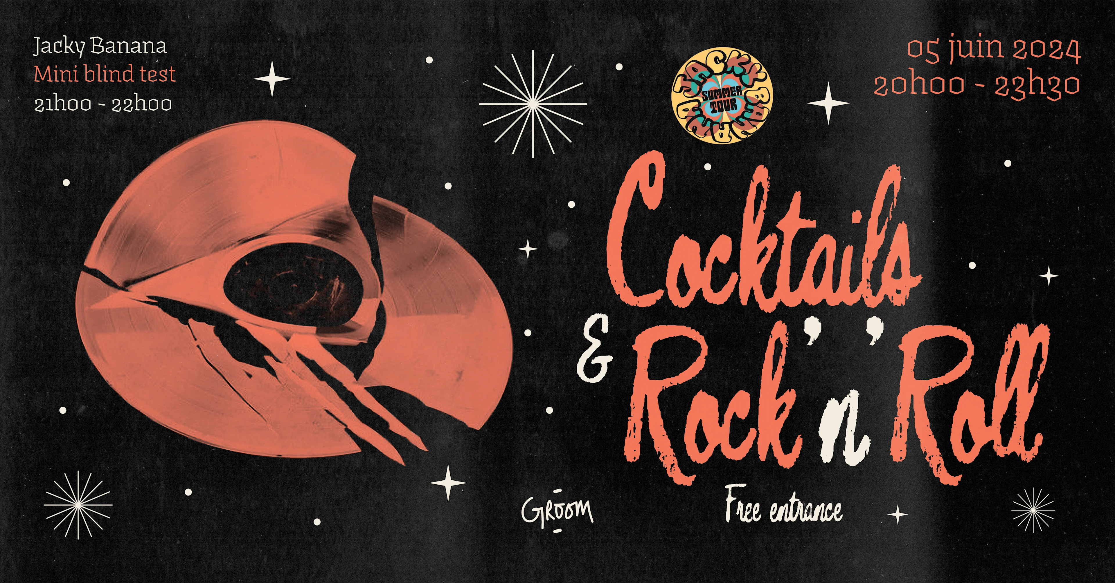 Cocktails & Rock'n Roll W/ Jacky Banana